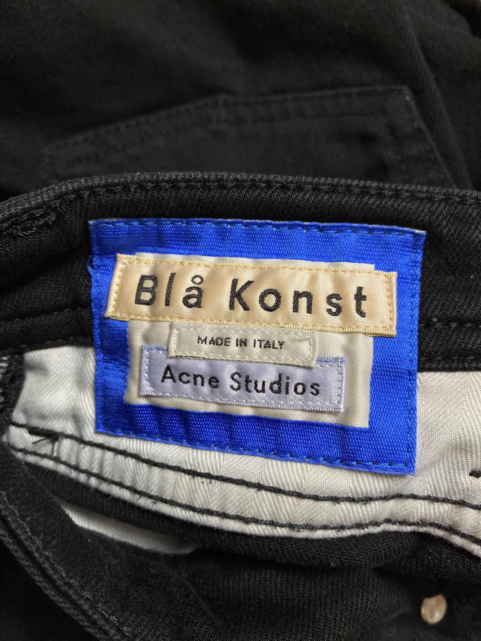 Acne Studios × Designer Acne studios bla konst black jeans Size 29" - 5 Thumbnail