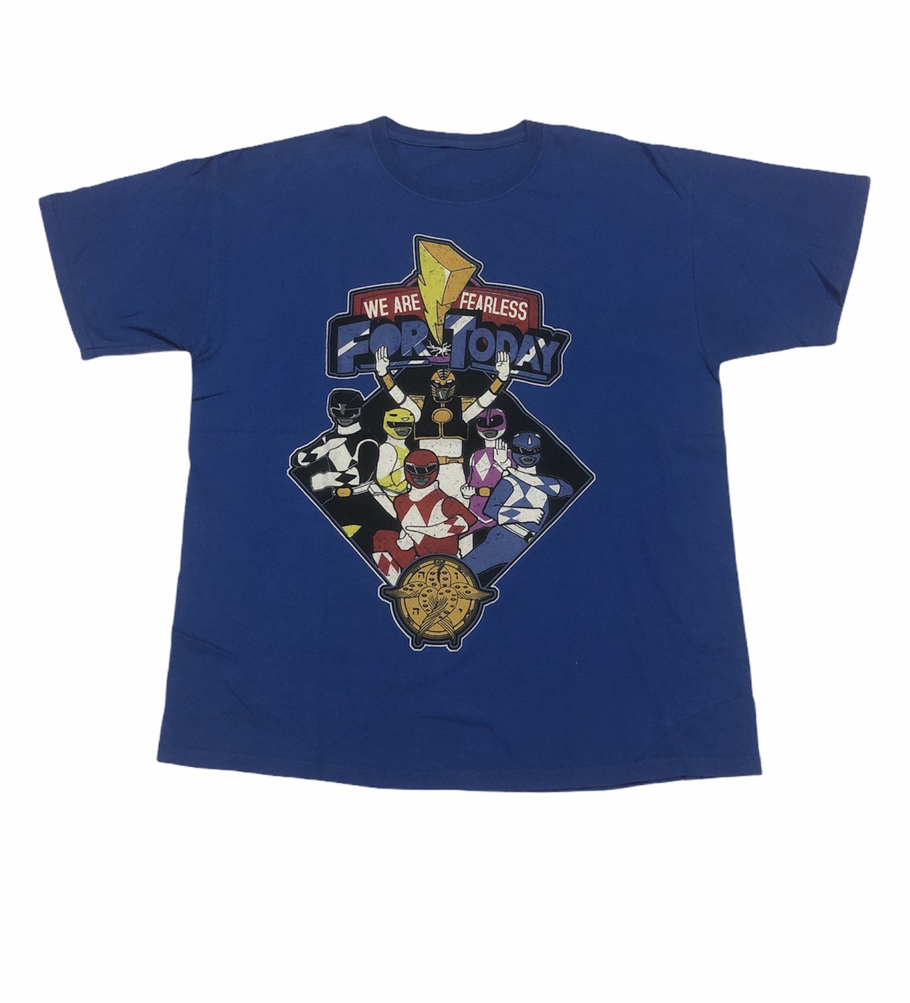 VTG Power Rangers Mighty Morphin Cartoon Network Tee Size S blue sale Graphic T-shirt