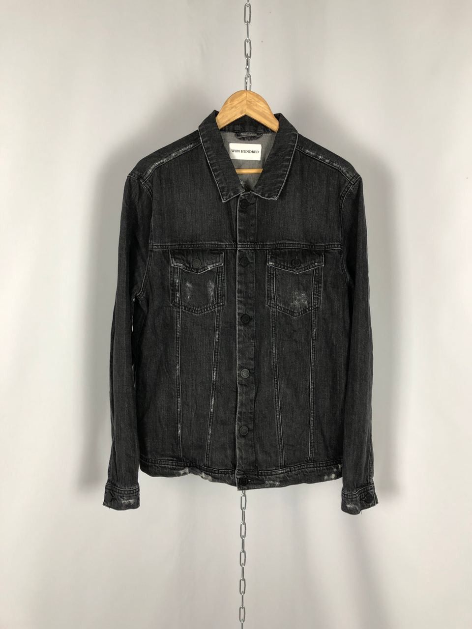 Won Hundred Won hundred demin jacket gray size 52 Size US L / EU 52-54 / 3 - 1 Thumbnail