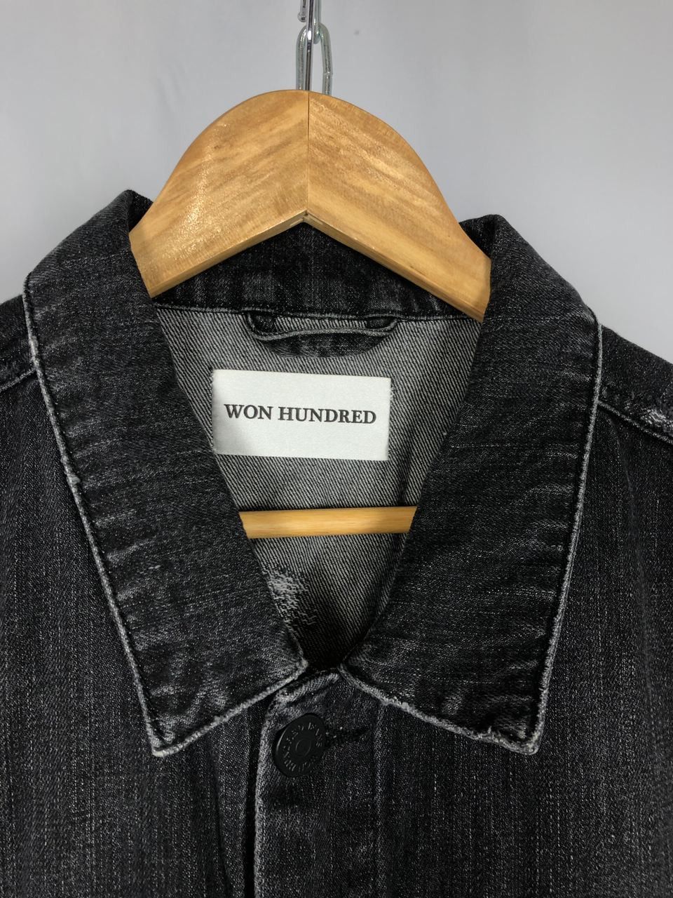 Won Hundred Won hundred demin jacket gray size 52 Size US L / EU 52-54 / 3 - 3 Thumbnail