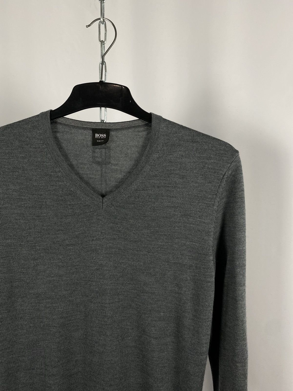 Hugo Boss Hugo boss sweaters gray V-neck size M Size US M / EU 48-50 / 2 - 2 Thumbnail