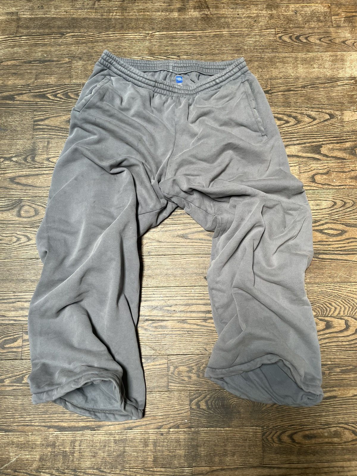 Gap × Kanye West Poetic Grey Fleece Wide Legged Pants | Grailed