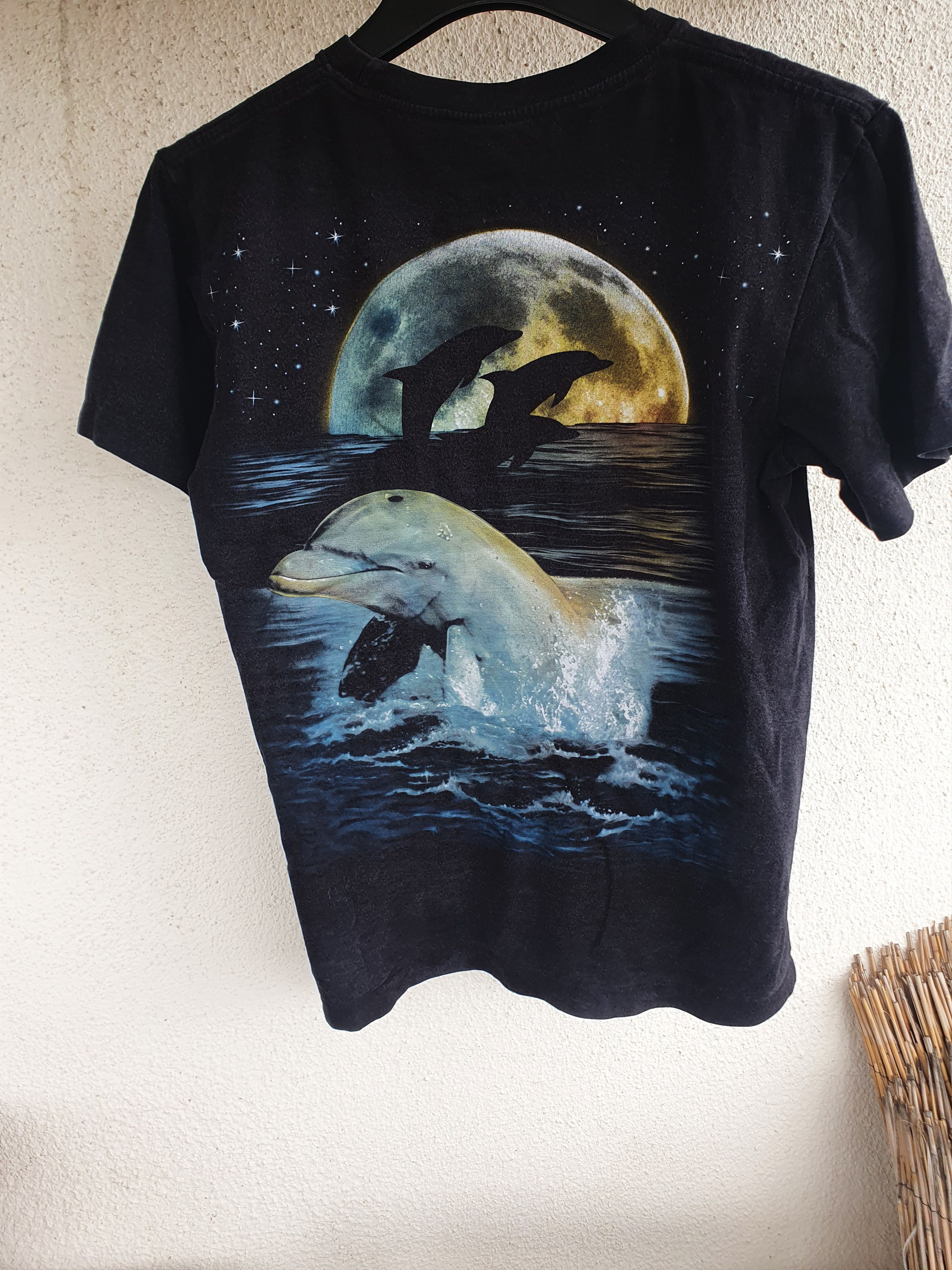 Other Rock Eagle Dolphins and Moon all over print tee,sz M Size US M / EU 48-50 / 2 - 8 Thumbnail