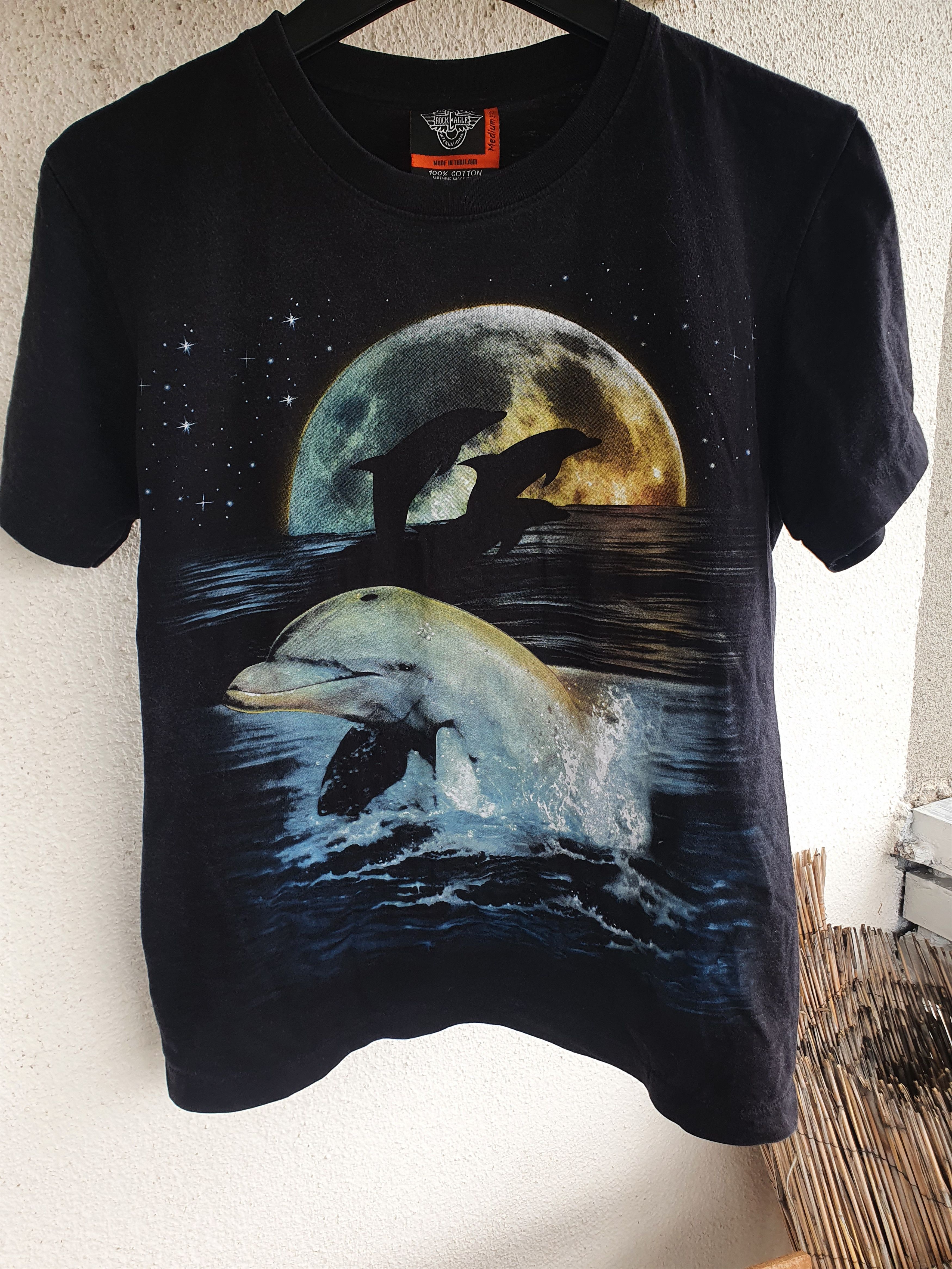 Other Rock Eagle Dolphins and Moon all over print tee,sz M Size US M / EU 48-50 / 2 - 3 Thumbnail