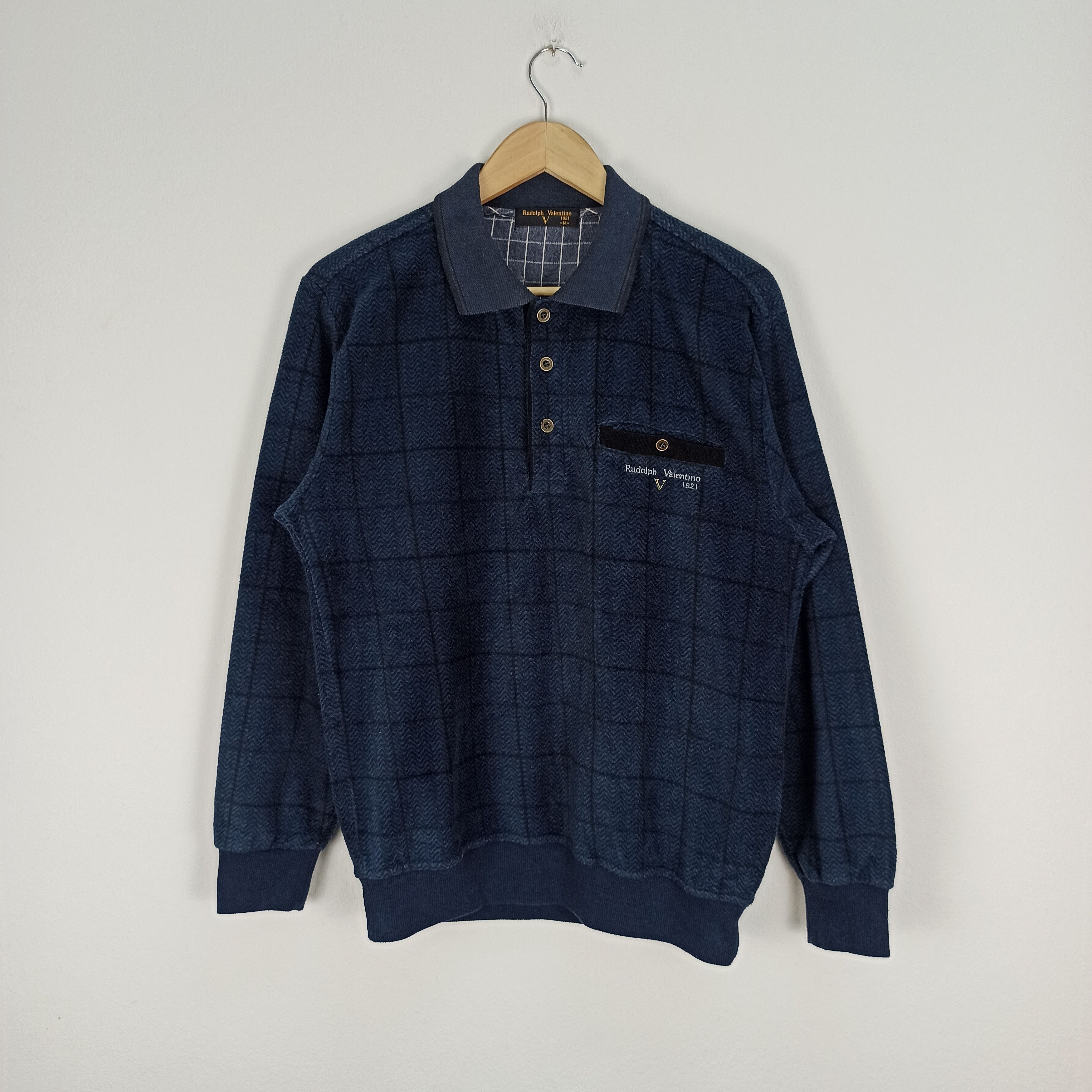 Valentino 🔥Rare 🔥 Rudolph Valentino Creaked Sweatshirt Button Size US M / EU 48-50 / 2 - 1 Thumbnail