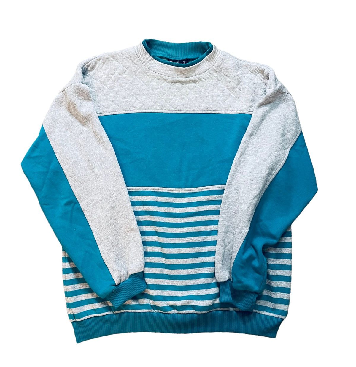 Athletic Works × Russell Athletic × Vintage Vintage 80s Athletic Works Double Crew Neck Sweat Shirt L Size US L / EU 52-54 / 3 - 1 Thumbnail