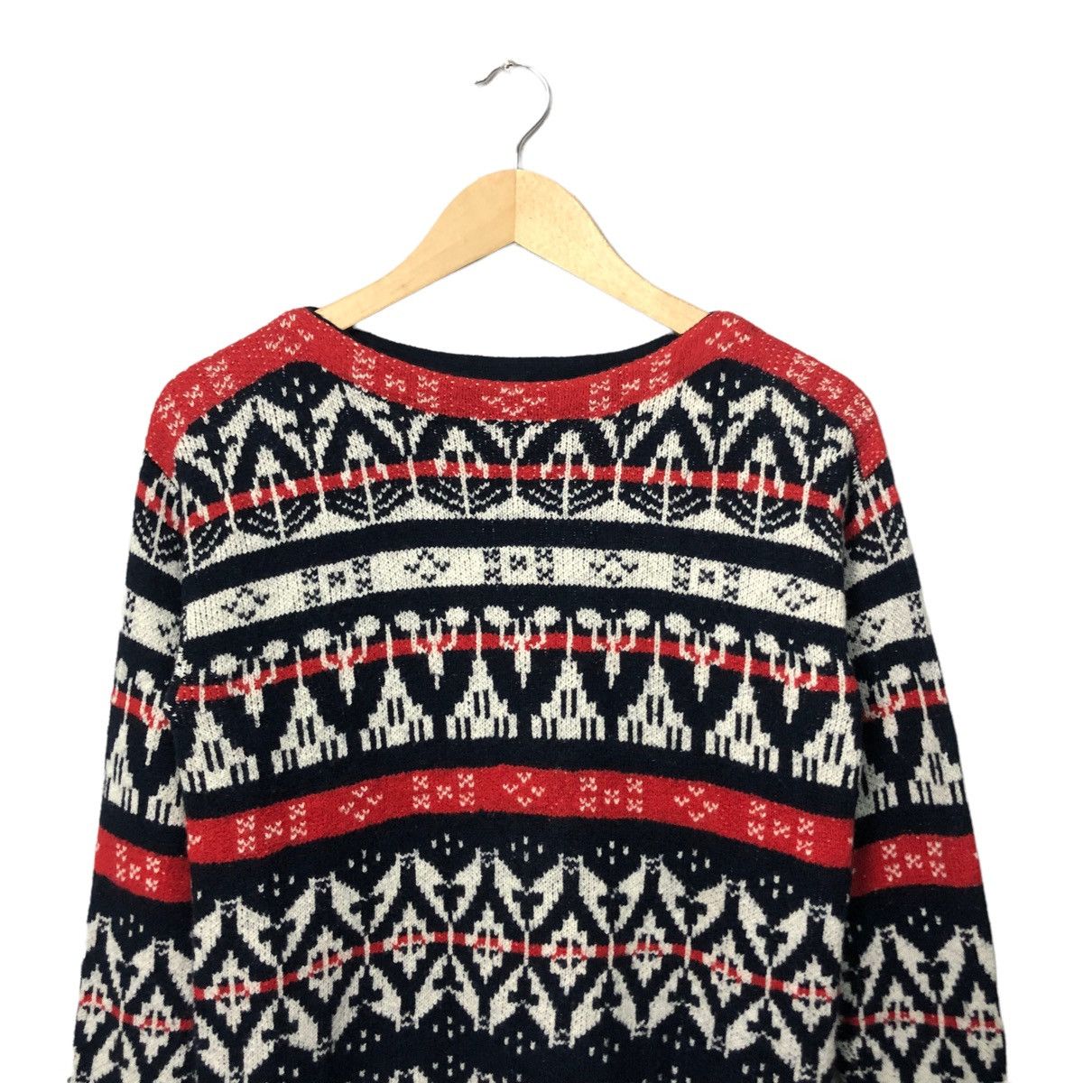 Japanese Brand Vintage Coen Co. Ltd Tokyo Japan Full Print Knitwear Sweater Size S / US 4 / IT 40 - 4 Thumbnail