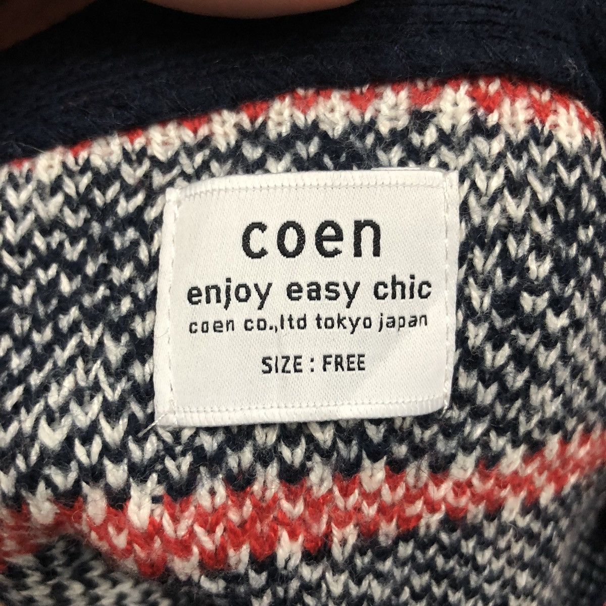 Japanese Brand Vintage Coen Co. Ltd Tokyo Japan Full Print Knitwear Sweater Size S / US 4 / IT 40 - 9 Thumbnail