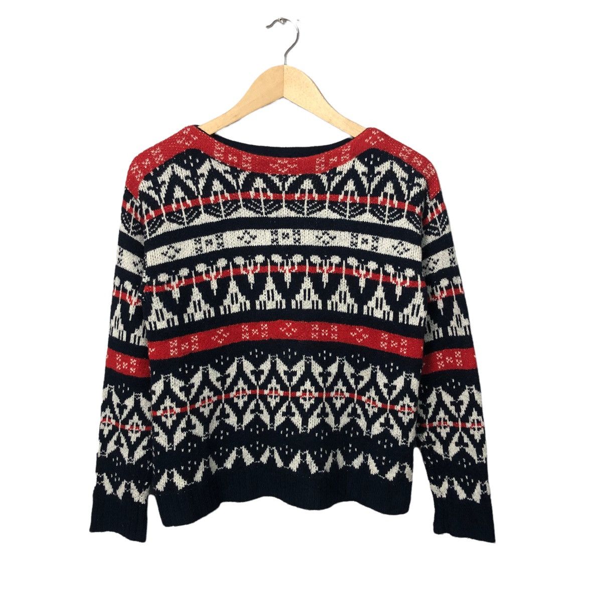 Image of Coloured Cable Knit Sweater x Print All Over Me Vintage Coen Co. Ltd Tokyo Japan Full Print Knitwea