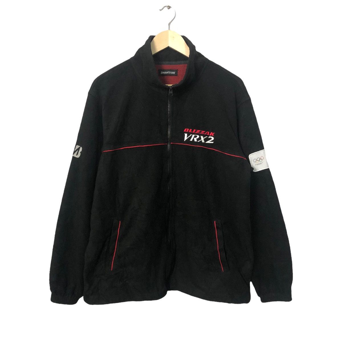 Japanese Brand Vintage Bridgestone Olympic Embroidery Logo Zipper Up Jacket Size US L / EU 52-54 / 3 - 1 Thumbnail