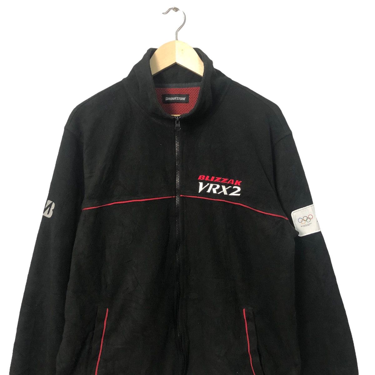 Japanese Brand Vintage Bridgestone Olympic Embroidery Logo Zipper Up Jacket Size US L / EU 52-54 / 3 - 4 Thumbnail