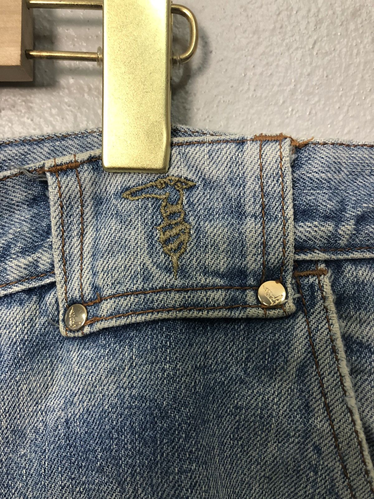 Trussardi Vintage Trussardi Jeans Distressed Denim Pants W33 L37 Size US 33 - 9 Thumbnail