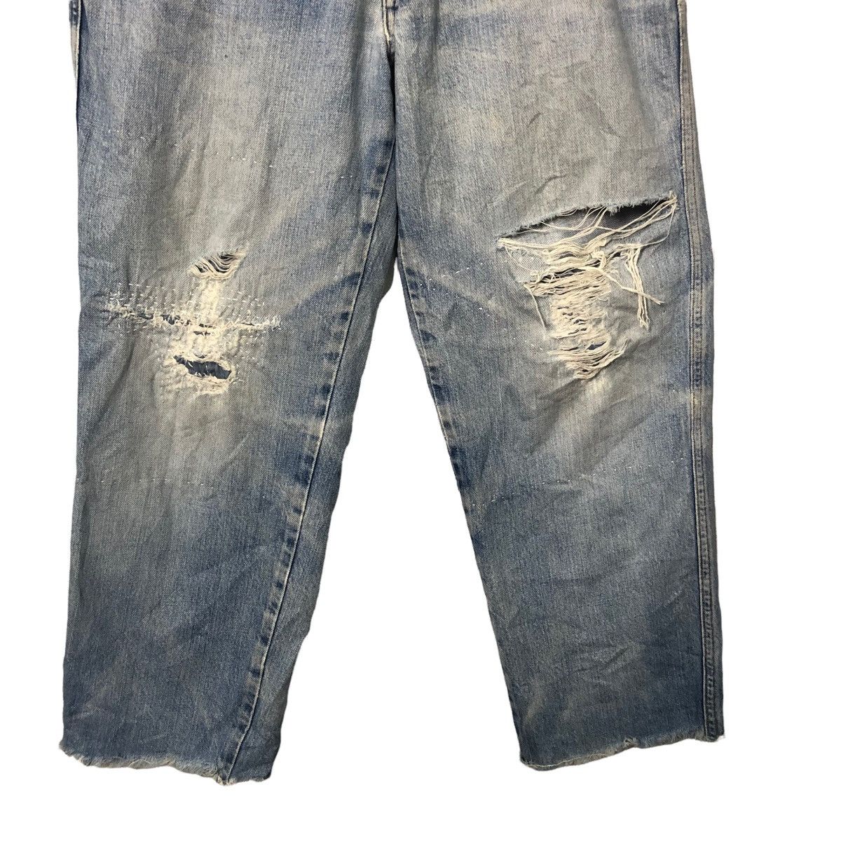 Trussardi Vintage Trussardi Jeans Distressed Denim Pants W33 L37 Size US 33 - 3 Thumbnail