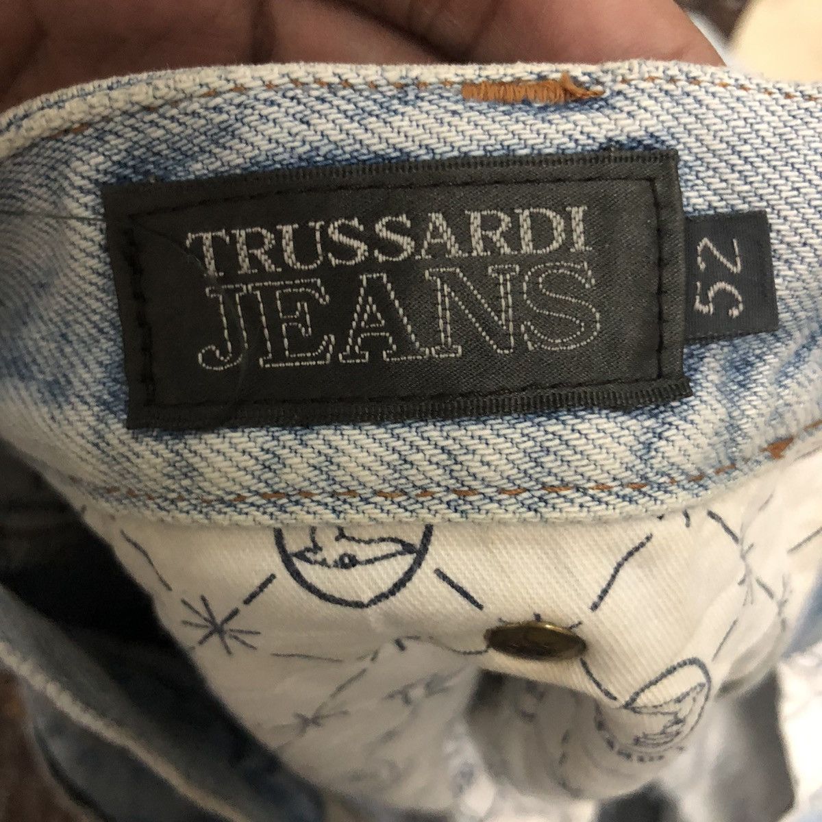 Trussardi Vintage Trussardi Jeans Distressed Denim Pants W33 L37 Size US 33 - 10 Thumbnail