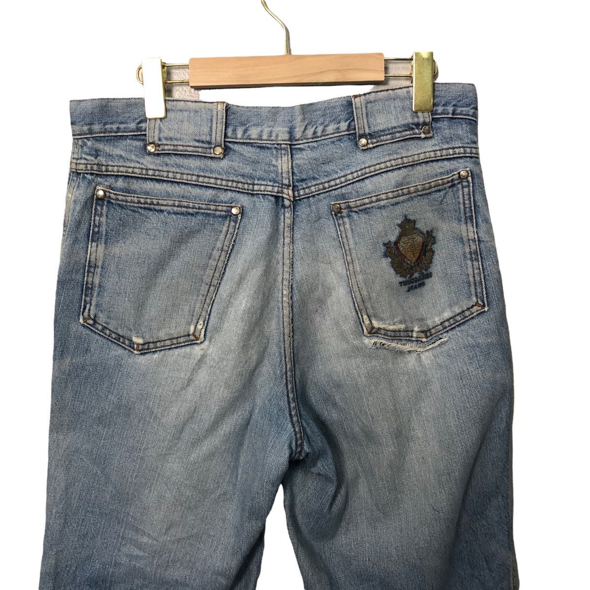 Trussardi Vintage Trussardi Jeans Distressed Denim Pants W33 L37 Size US 33 - 5 Thumbnail