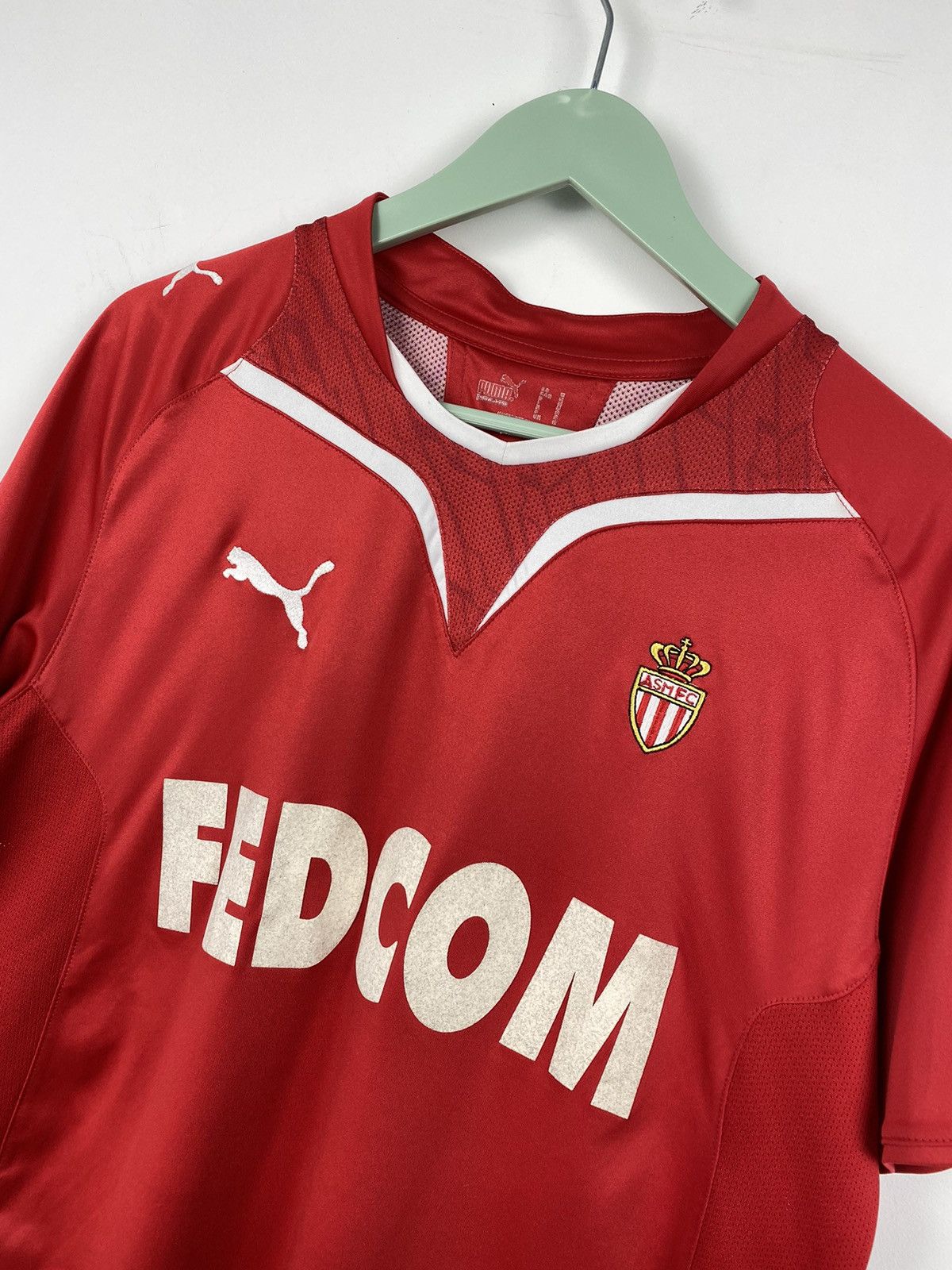 Puma Monaco 2009 2010 Puma Football Shirt Soccer Jersey PSG Milan Size US M / EU 48-50 / 2 - 2 Thumbnail