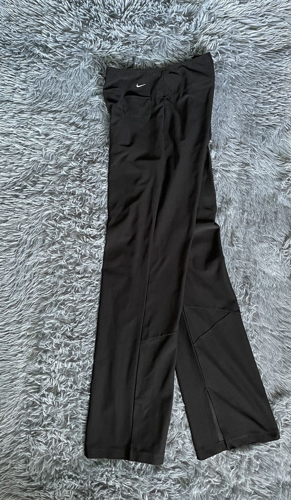 Nike × Vintage Nike Y2K vintage 00s palazzo wide leg drill joggers pants Size 32" / US 10 / IT 46 - 1 Thumbnail