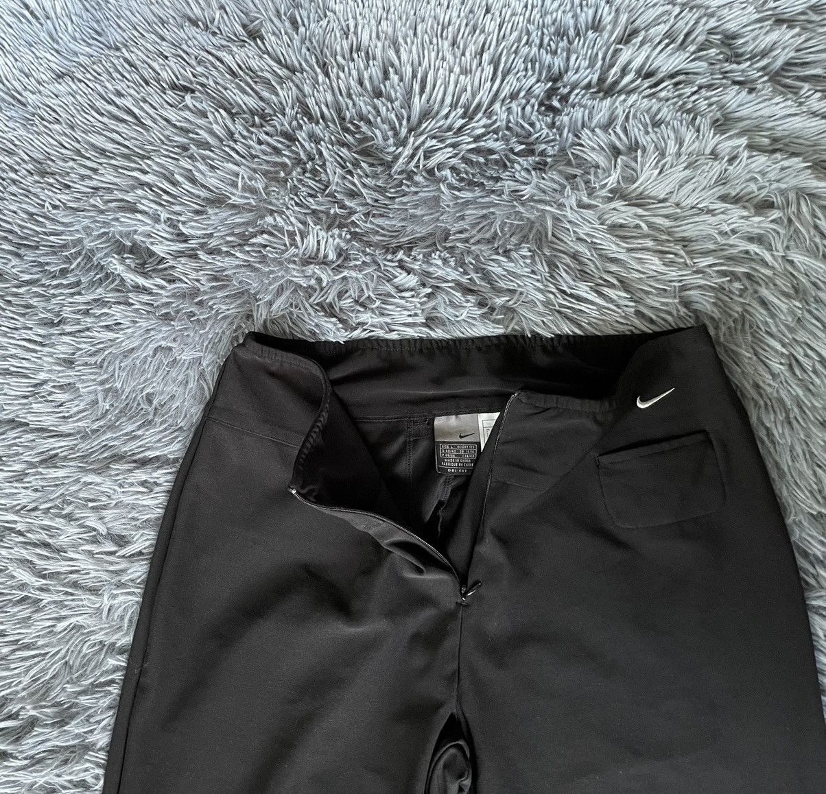 Nike × Vintage Nike Y2K vintage 00s palazzo wide leg drill joggers pants Size 32" / US 10 / IT 46 - 5 Thumbnail