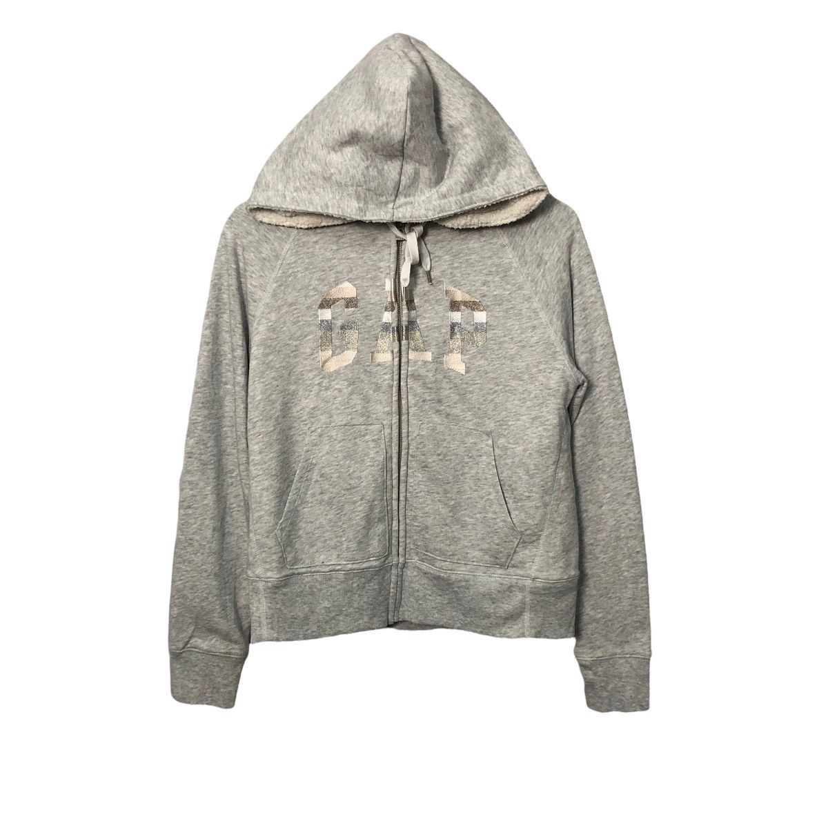 Gap Vintage Gap Spell Out Big Logo Zipper Ups Hoodie Jacket Size US S / EU 44-46 / 1 - 1 Thumbnail