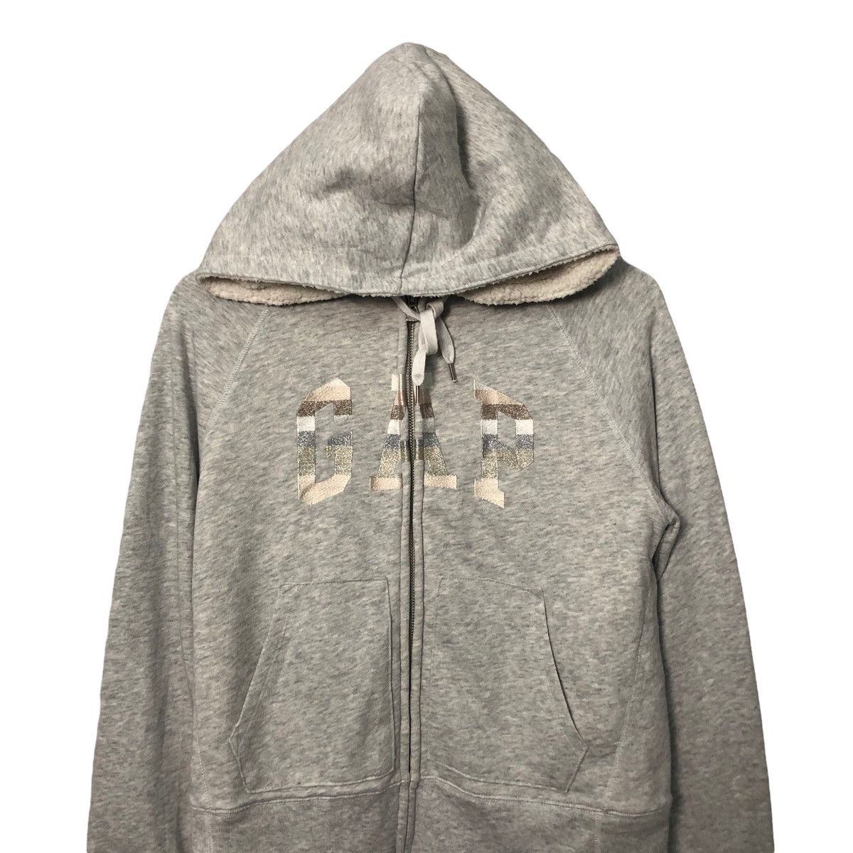 Gap Vintage Gap Spell Out Big Logo Zipper Ups Hoodie Jacket Size US S / EU 44-46 / 1 - 4 Thumbnail