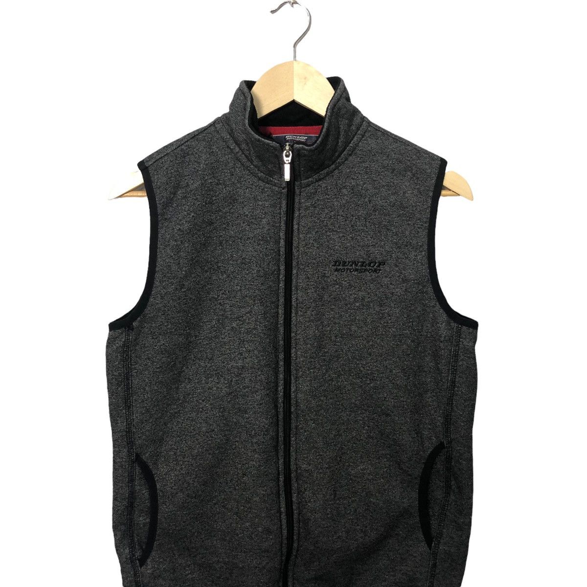 Dunlop Vintage Dunlop Motorsport Embroidery Logo Zipper Ups Vest Size US M / EU 48-50 / 2 - 2 Thumbnail