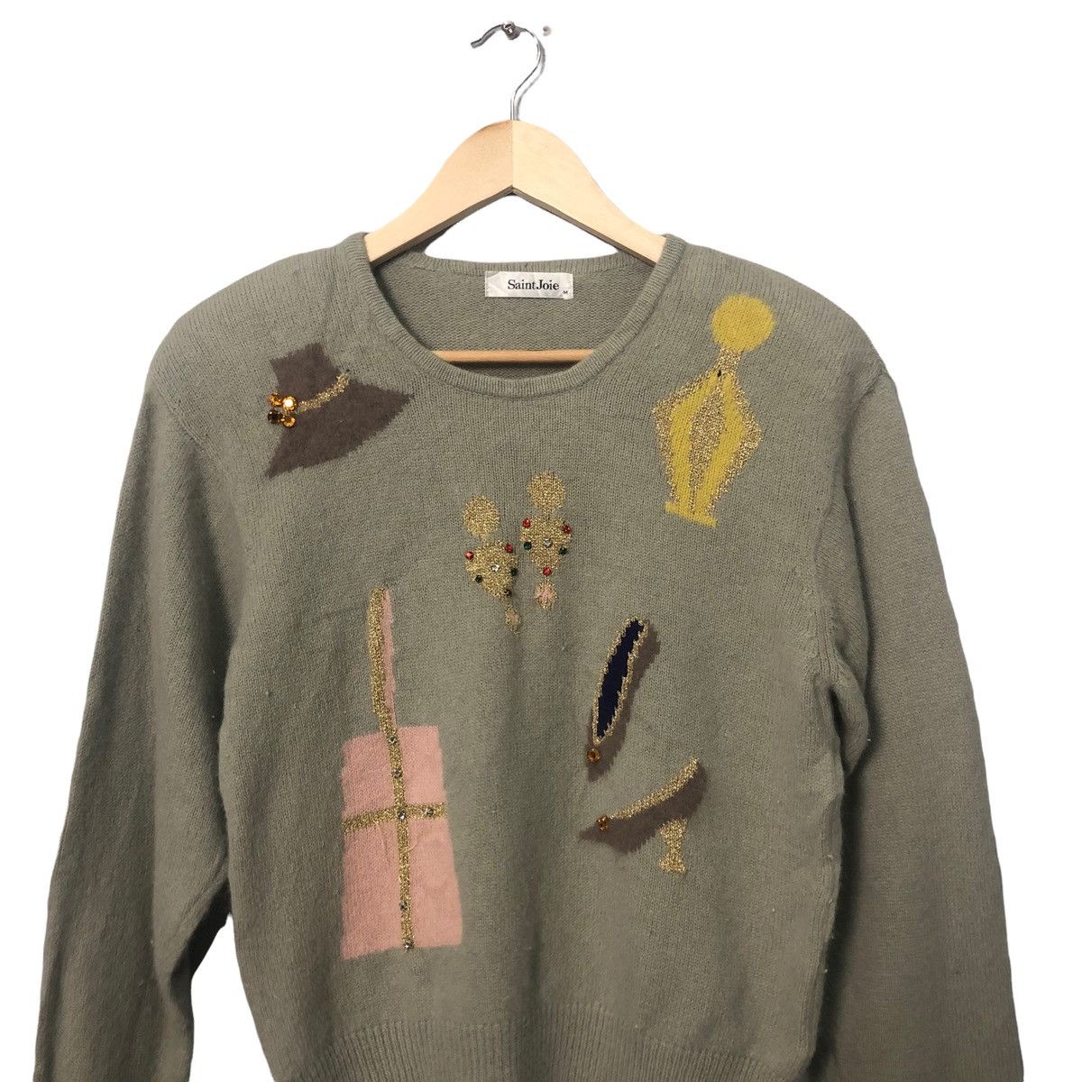 Aran Isles Knitwear Vintage Saint Joie Crewneck Knitwear Sweater Jumper Size US S / EU 44-46 / 1 - 4 Thumbnail