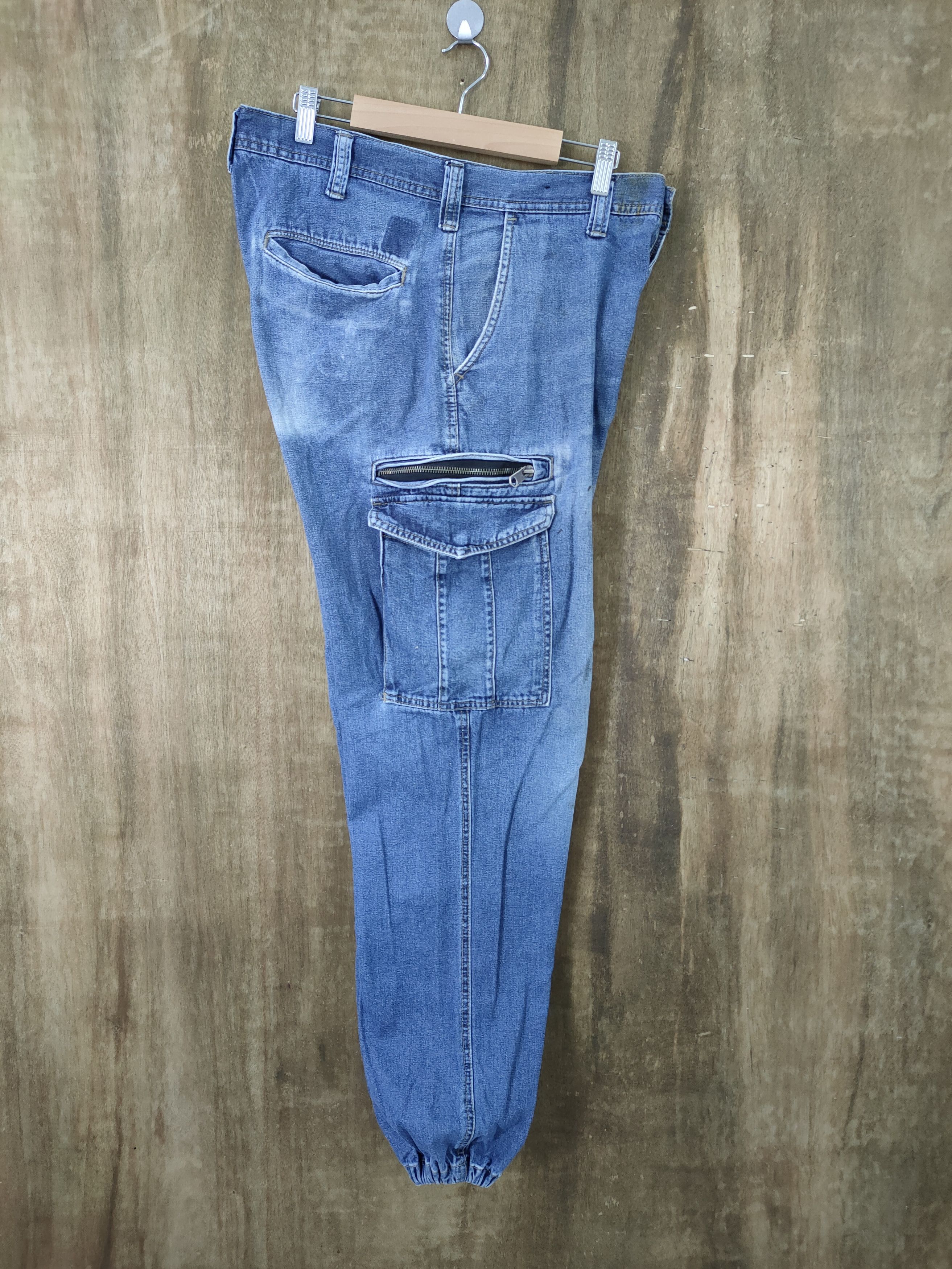 Japanese Brand × StraightFaded × Vintage VINTAGE FADED JEANS DENIM BAGGY CARGO PANTS Size US 32 / EU 48 - 3 Thumbnail