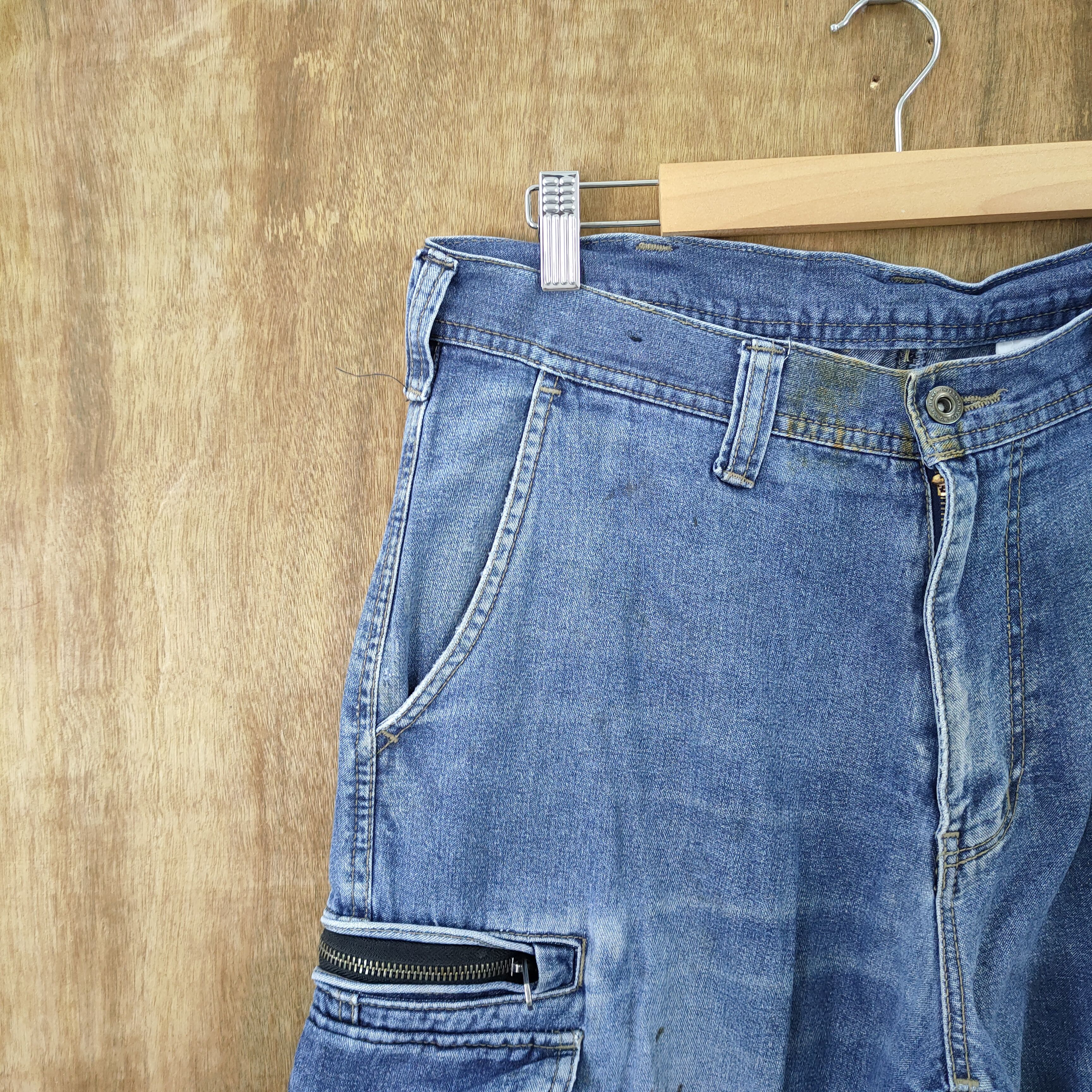Japanese Brand × StraightFaded × Vintage VINTAGE FADED JEANS DENIM BAGGY CARGO PANTS Size US 32 / EU 48 - 9 Thumbnail