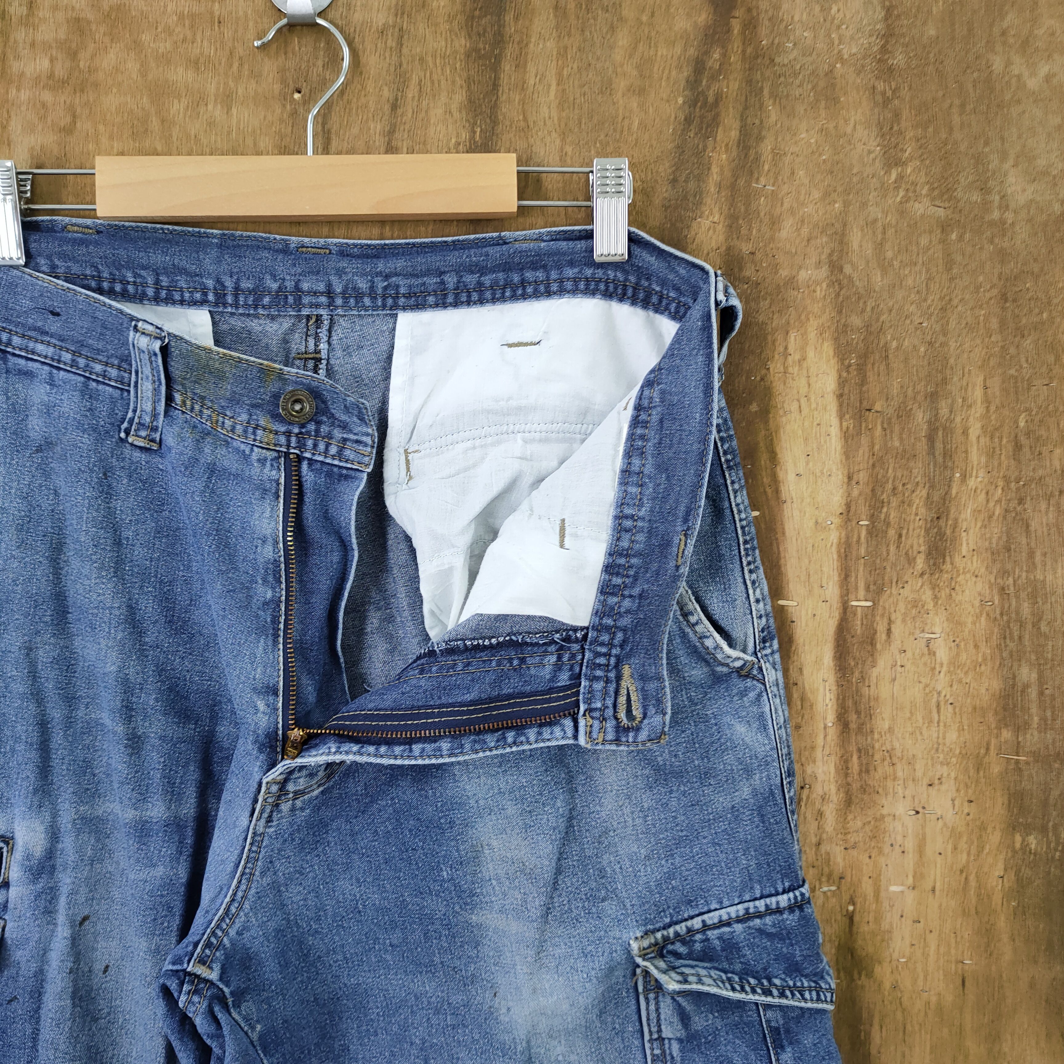 Japanese Brand × StraightFaded × Vintage VINTAGE FADED JEANS DENIM BAGGY CARGO PANTS Size US 32 / EU 48 - 8 Thumbnail