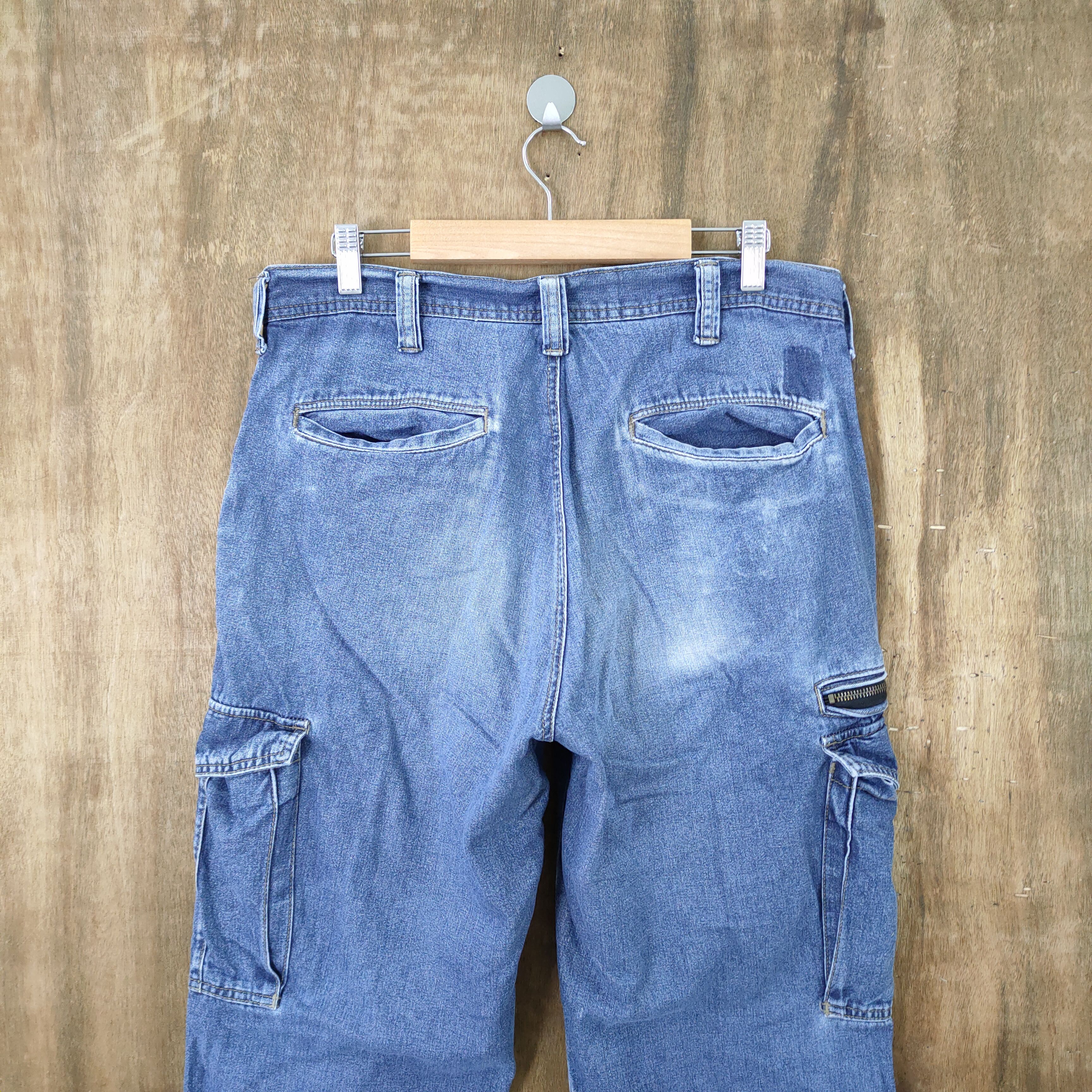 Japanese Brand × StraightFaded × Vintage VINTAGE FADED JEANS DENIM BAGGY CARGO PANTS Size US 32 / EU 48 - 11 Thumbnail