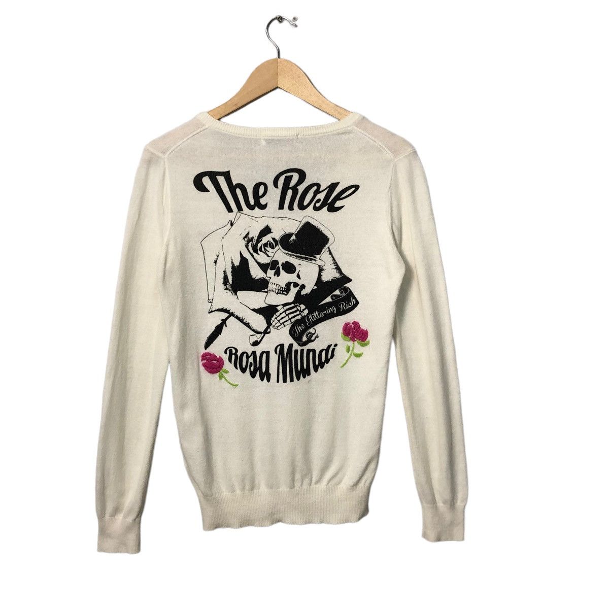 Seditionaries Vintage Rodeo Crown V Neck Big Logo Knitwear Sweater Jumper Size XS / US 0-2 / IT 36-38 - 6 Thumbnail