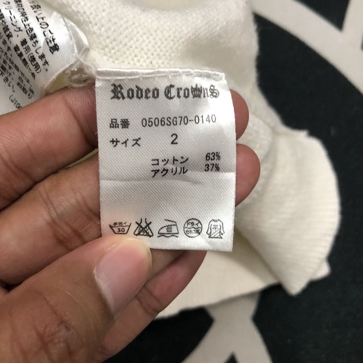 Seditionaries Vintage Rodeo Crown V Neck Big Logo Knitwear Sweater Jumper Size XS / US 0-2 / IT 36-38 - 11 Thumbnail
