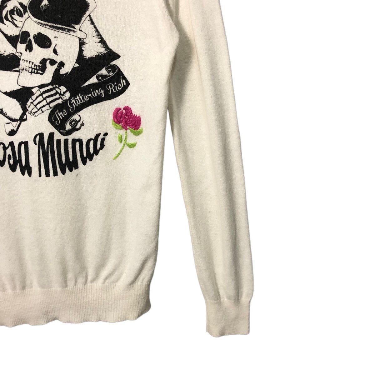Seditionaries Vintage Rodeo Crown V Neck Big Logo Knitwear Sweater Jumper Size XS / US 0-2 / IT 36-38 - 7 Thumbnail