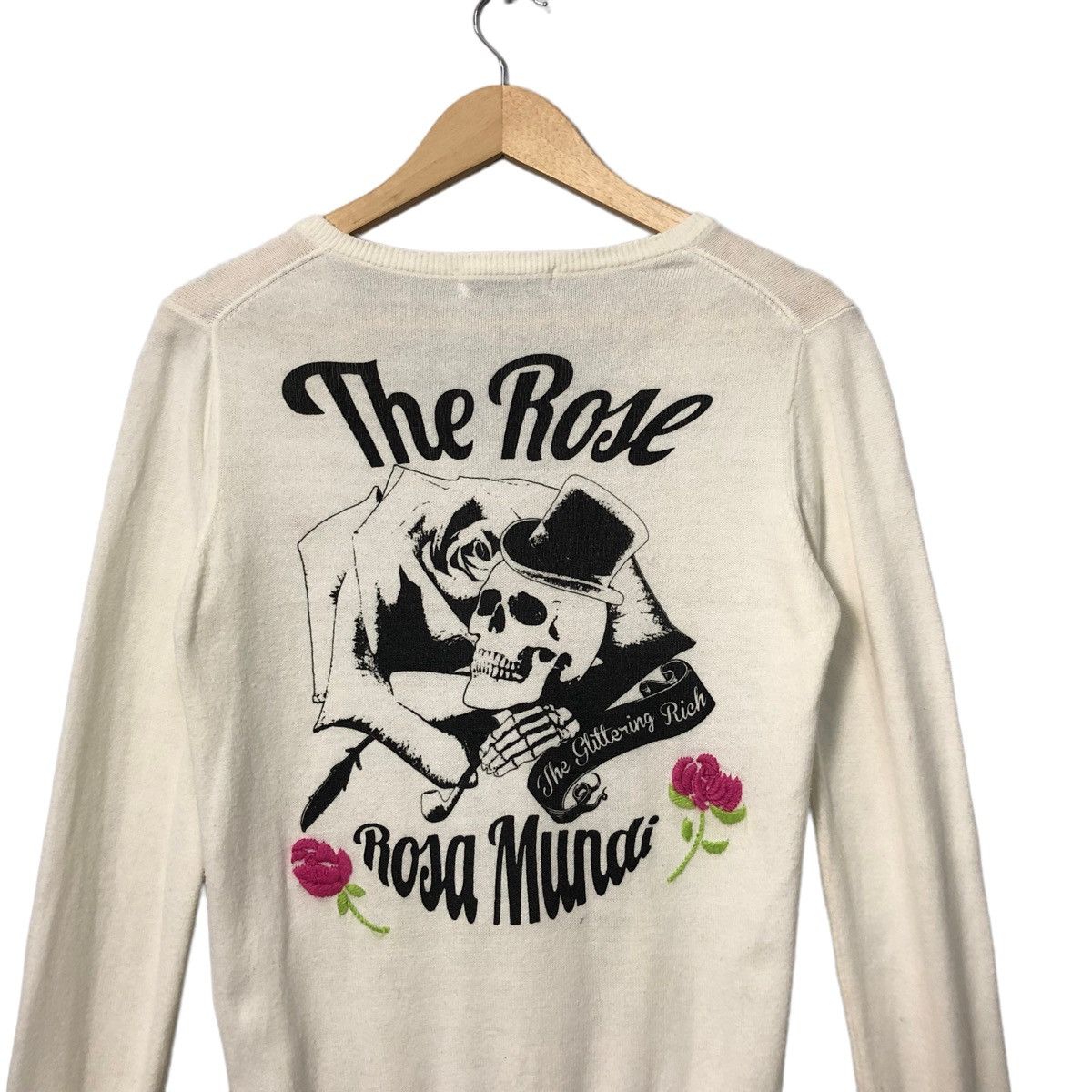 Seditionaries Vintage Rodeo Crown V Neck Big Logo Knitwear Sweater Jumper Size XS / US 0-2 / IT 36-38 - 9 Thumbnail