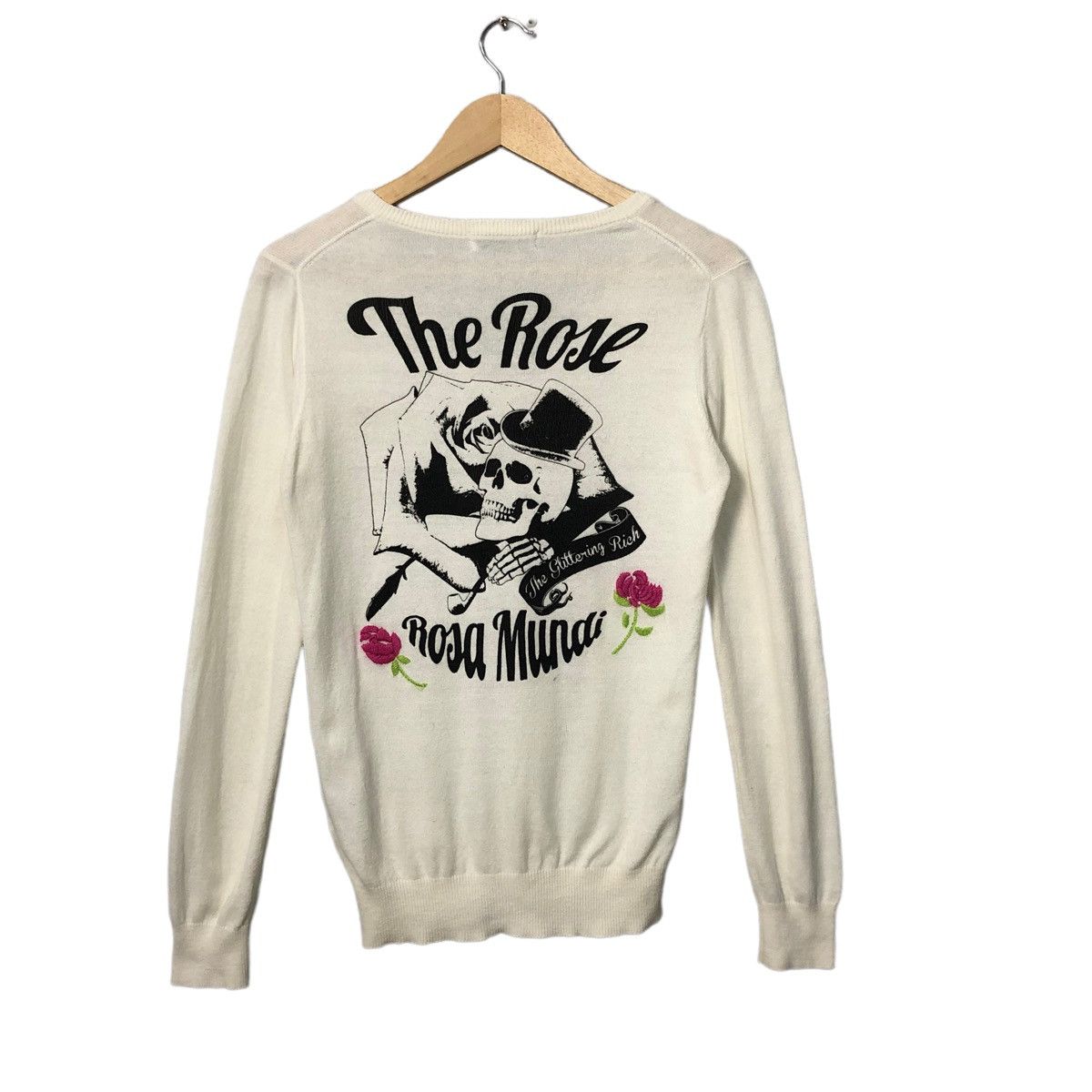 Seditionaries Vintage Rodeo Crown V Neck Big Logo Knitwear Sweater Jumper Size XS / US 0-2 / IT 36-38 - 1 Thumbnail