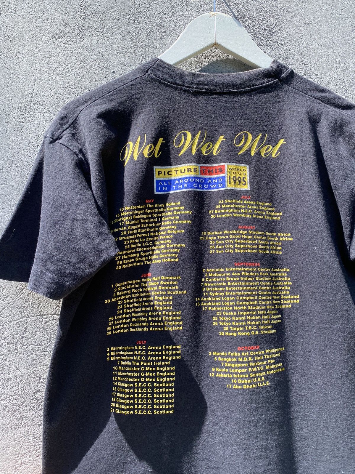 Band Tees 1995 WET WET WET Single Stitch Band T Shirt Size US M / EU 48-50 / 2 - 5 Thumbnail