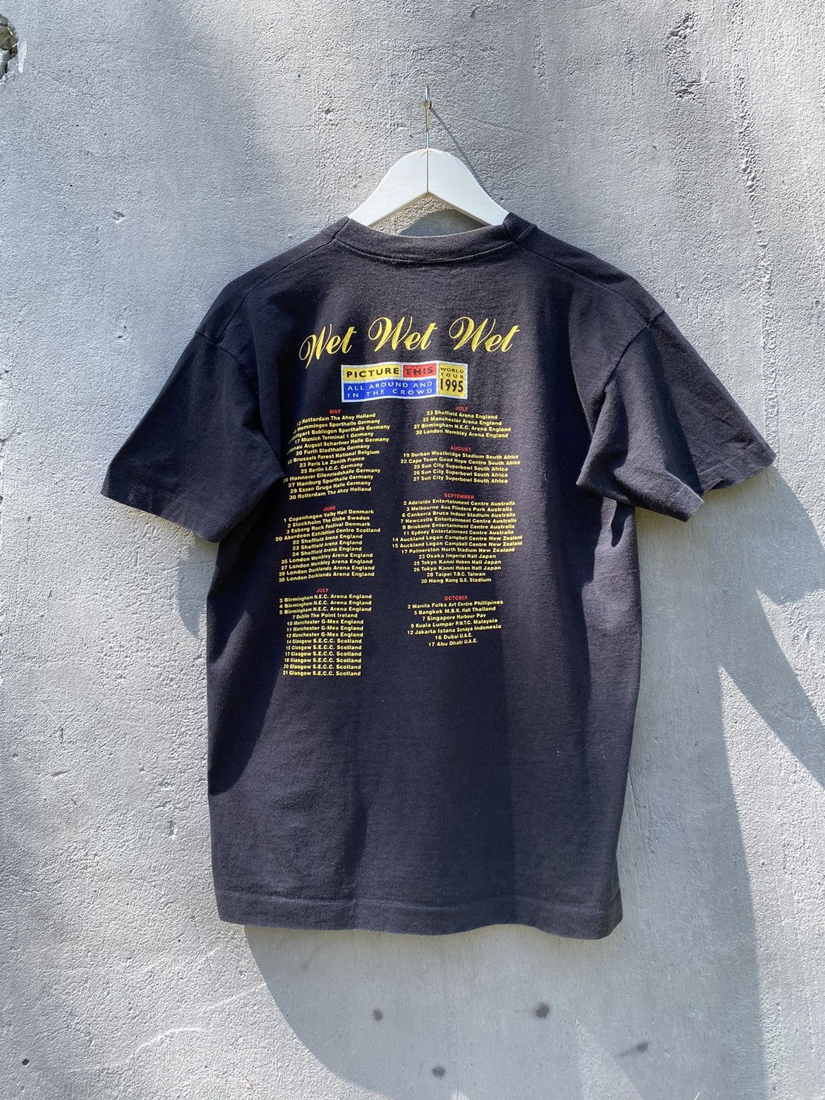 Band Tees 1995 WET WET WET Single Stitch Band T Shirt Size US M / EU 48-50 / 2 - 4 Thumbnail