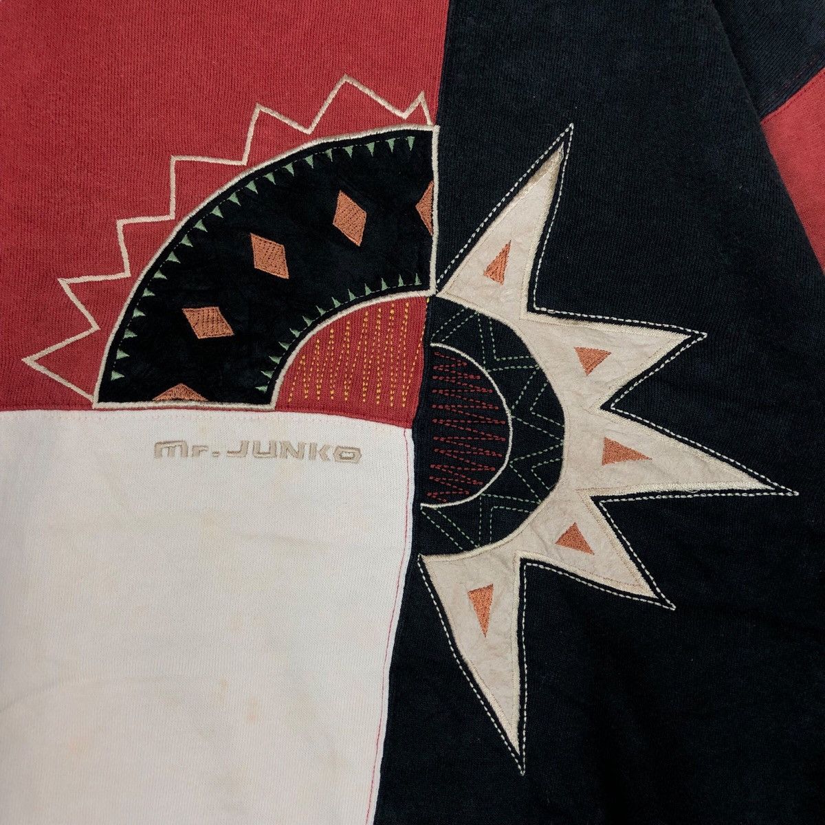 Mr. Junko Mr Junko Patchwork Vintage Sunfaded Sweatshirt Size US M / EU 48-50 / 2 - 4 Thumbnail