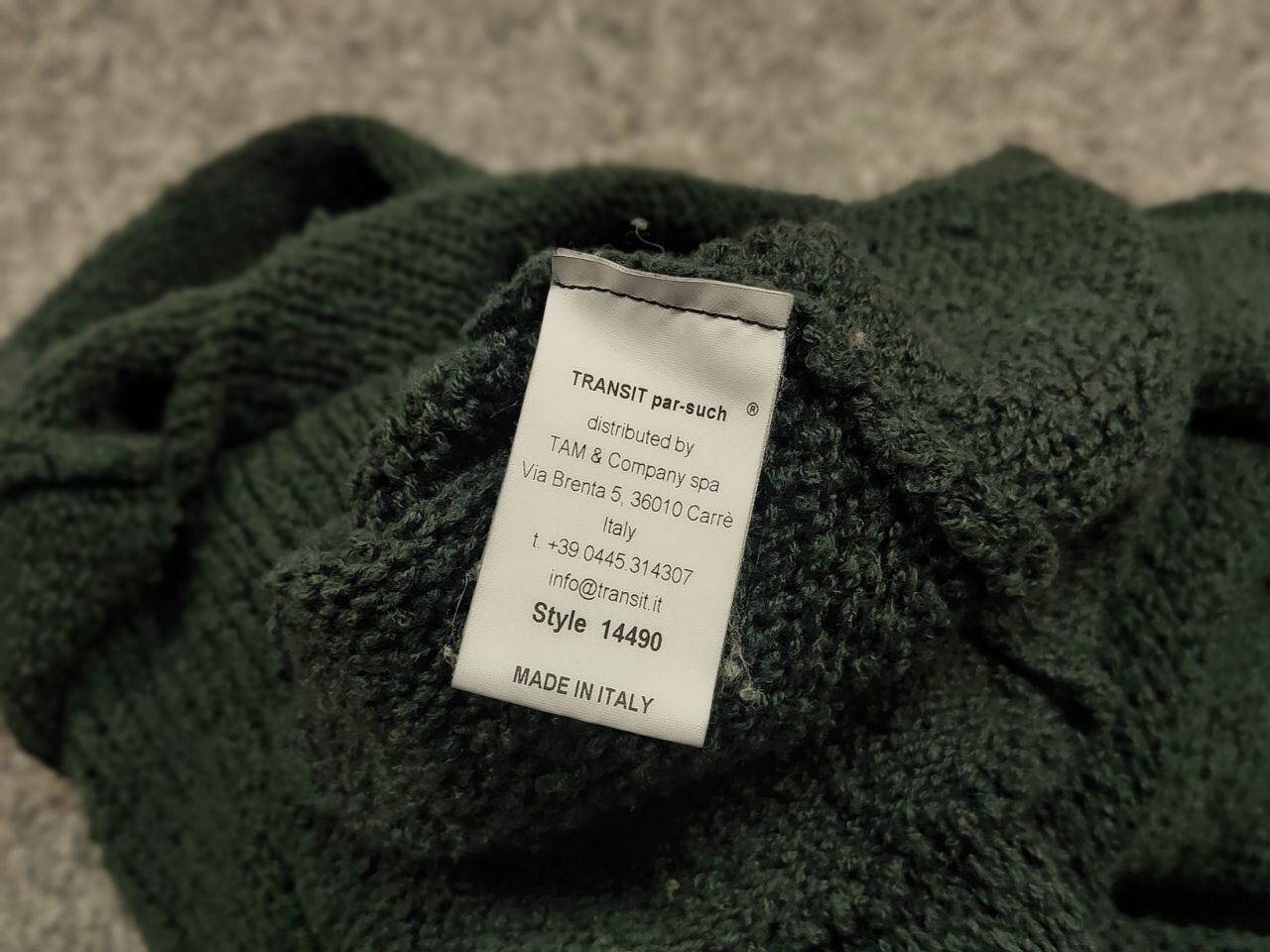 Transit Transit Par Such Design Green Wool Knit Long Sleeve Sweater Size M / US 6-8 / IT 42-44 - 16 Thumbnail