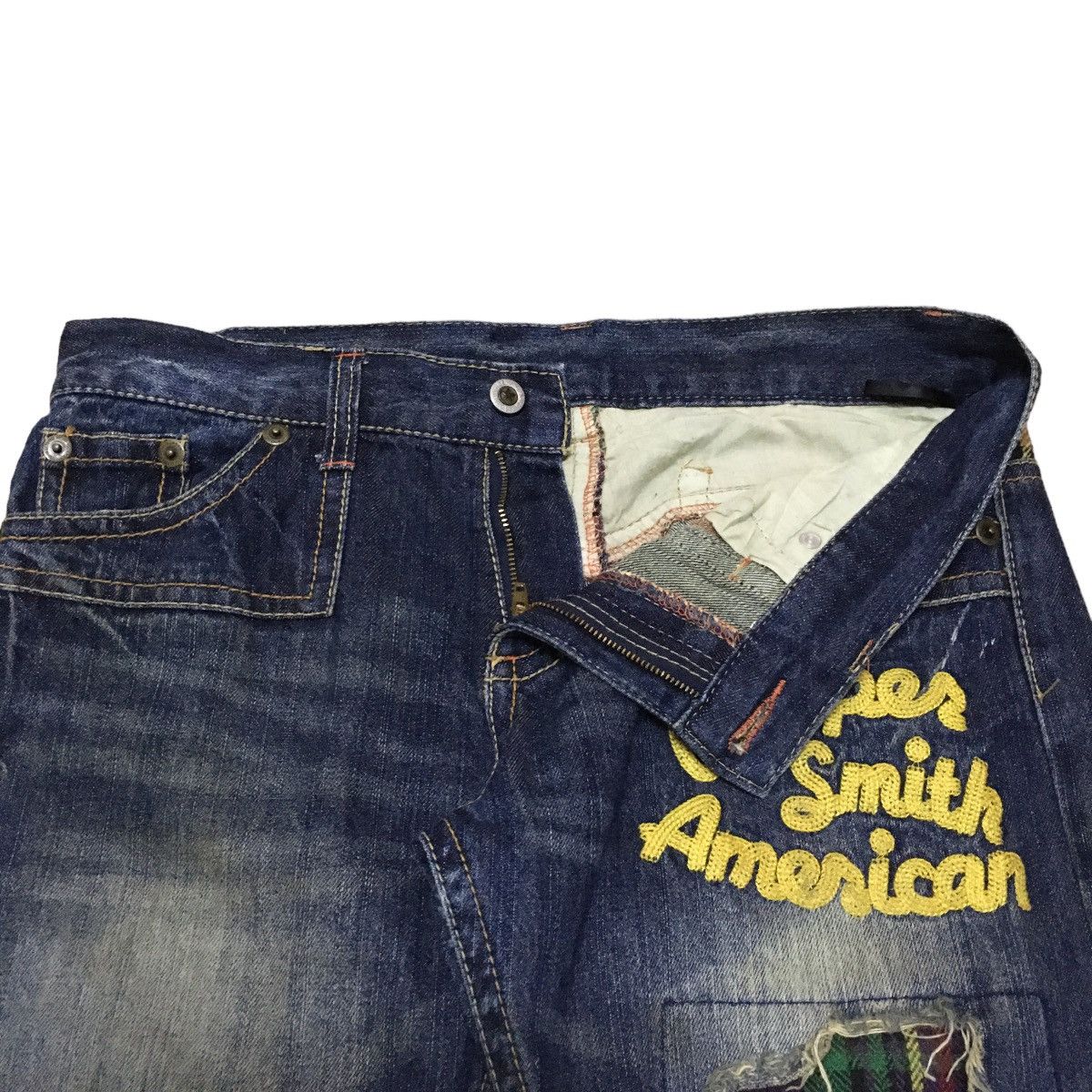 If Six Was Nine × Japanese Brand Rare Design Vintage Japanese Brand Distressed Jeans 1990s Size US 33 - 6 Thumbnail