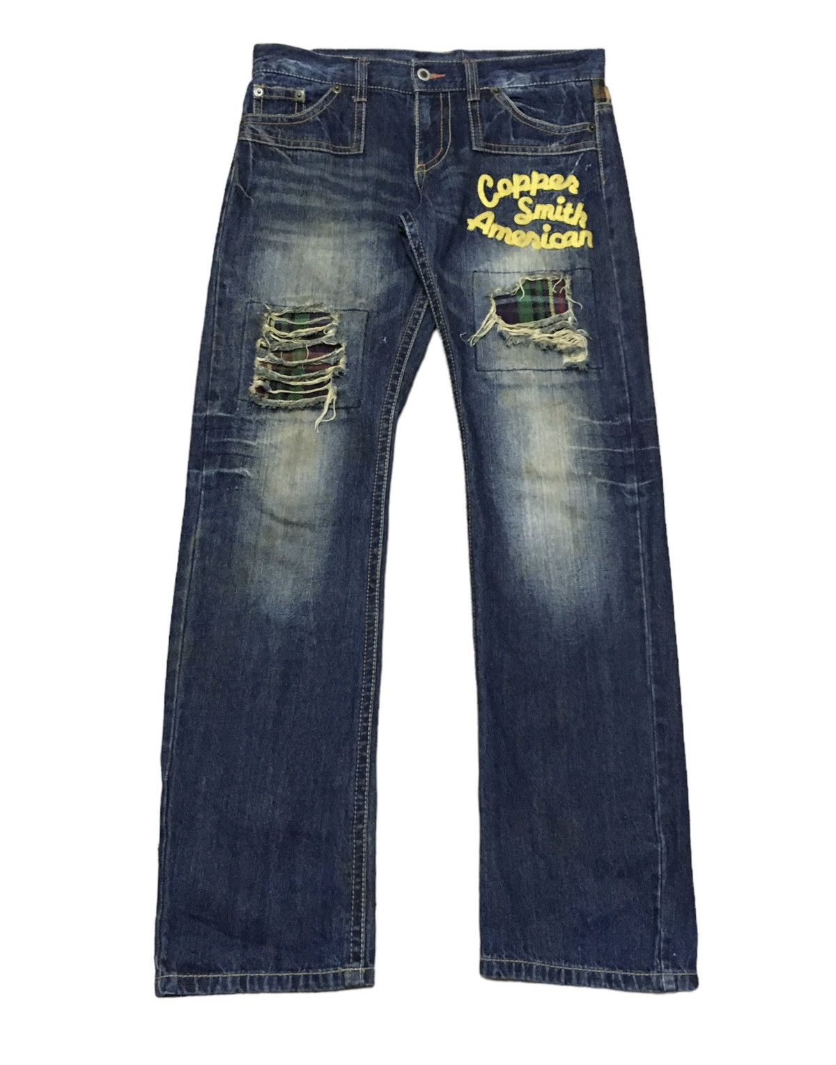 If Six Was Nine × Japanese Brand Rare Design Vintage Japanese Brand Distressed Jeans 1990s Size US 33 - 1 Thumbnail