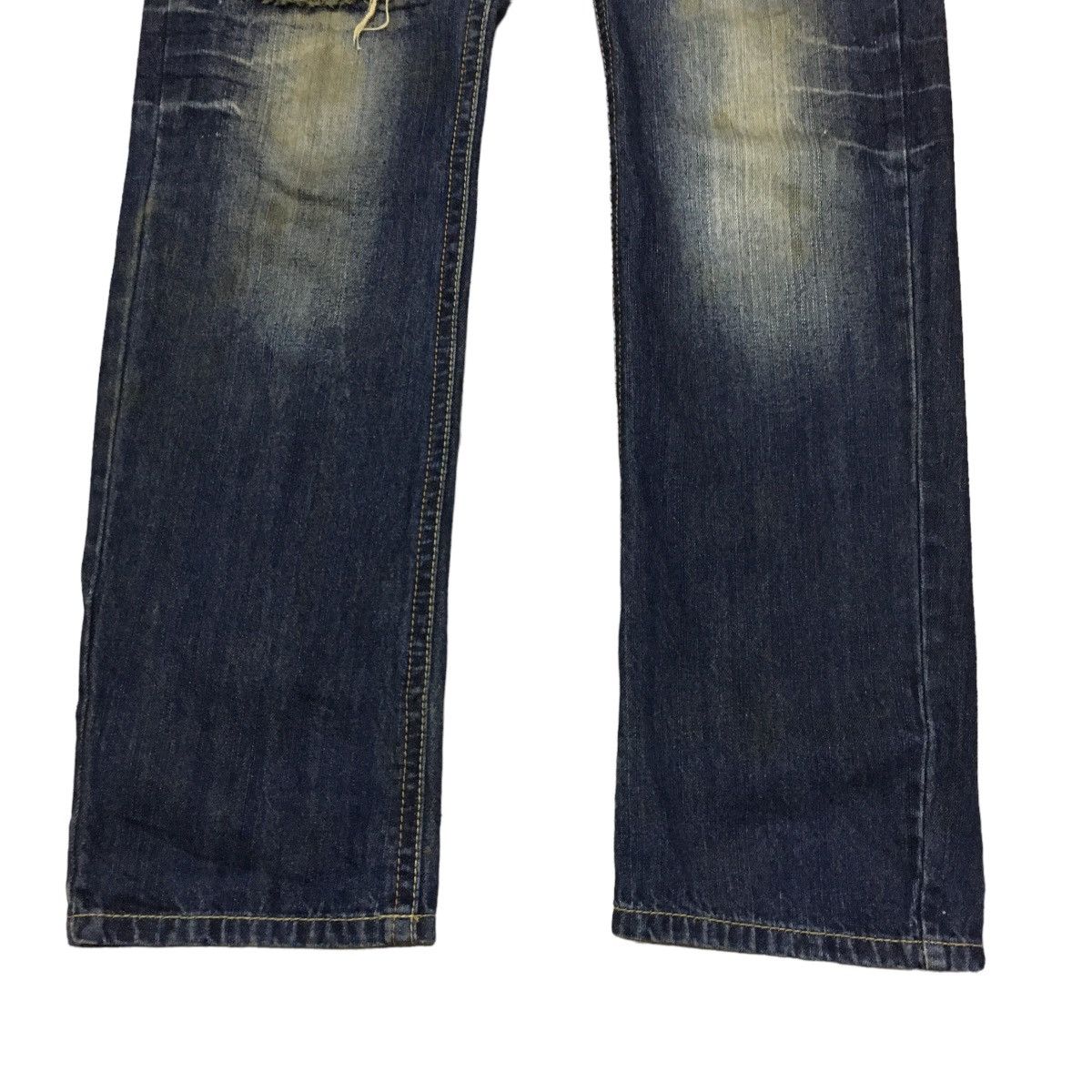 If Six Was Nine × Japanese Brand Rare Design Vintage Japanese Brand Distressed Jeans 1990s Size US 33 - 5 Thumbnail