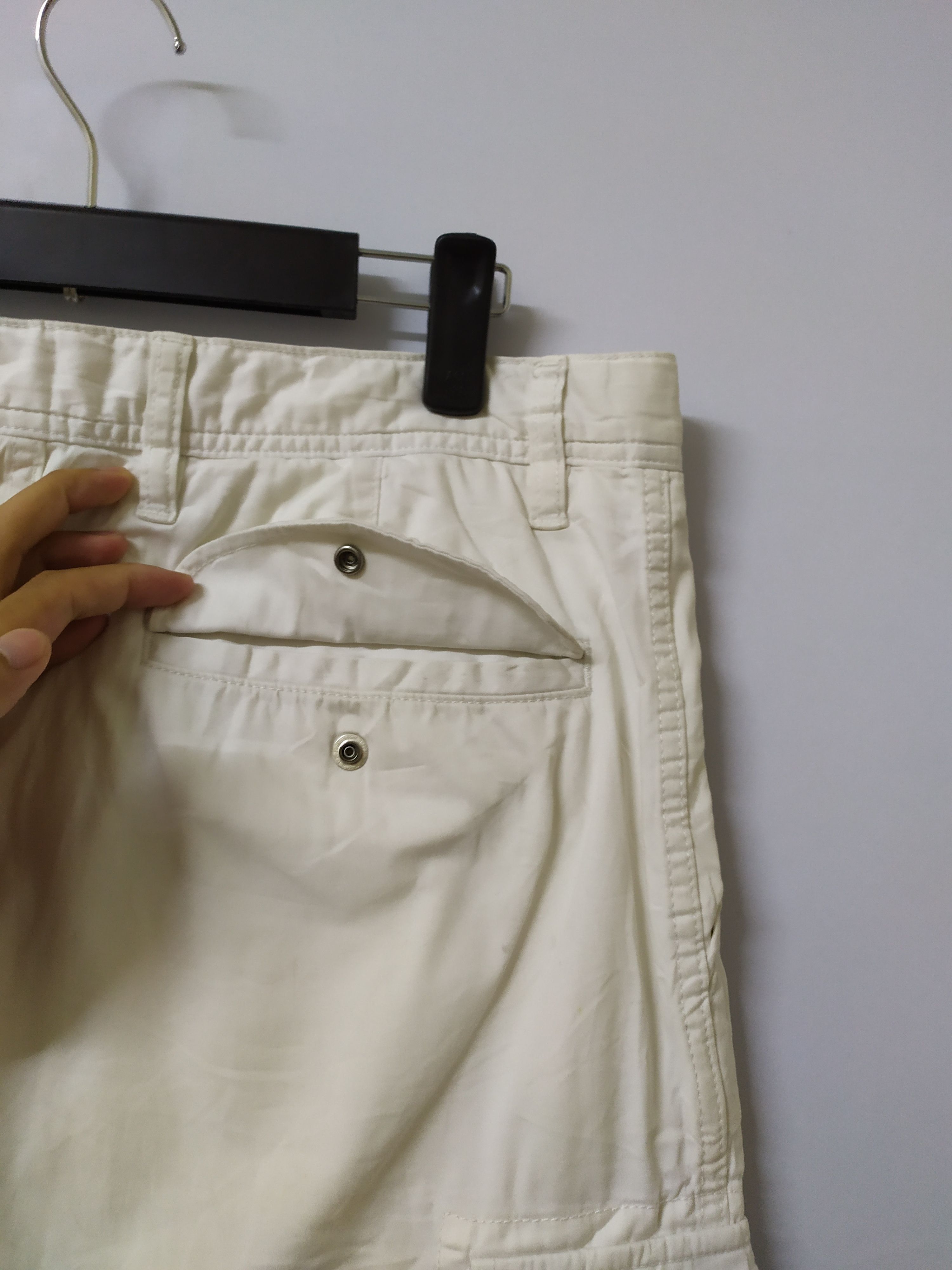 Japanese Brand × White's Boots JAPANESE BRAND FADED WHITE YELLOW CARGO PANTS Size US 34 / EU 50 - 12 Thumbnail