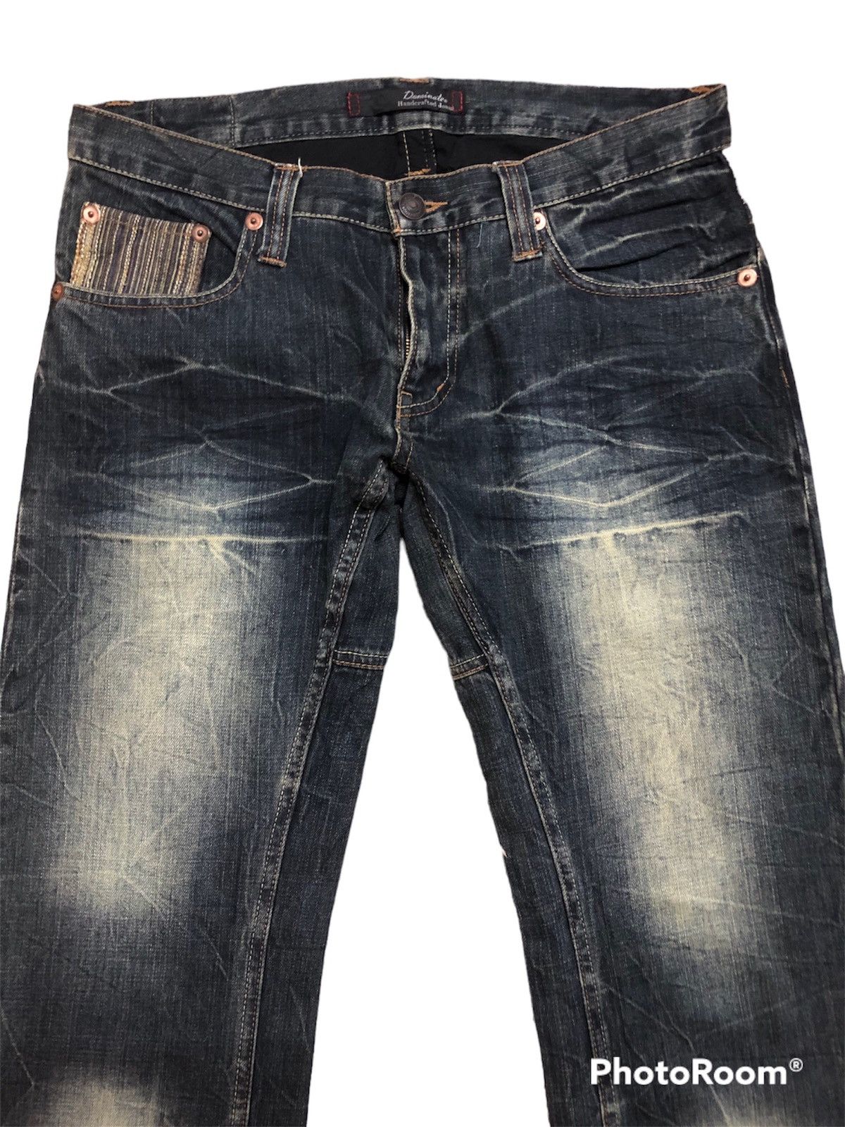 Hysteric Glamour × Japanese Brand RARE!! JAPANESE BRAND DOMINATE DISTRESSED FLASH DENIM JEANS Size US 34 / EU 50 - 7 Thumbnail