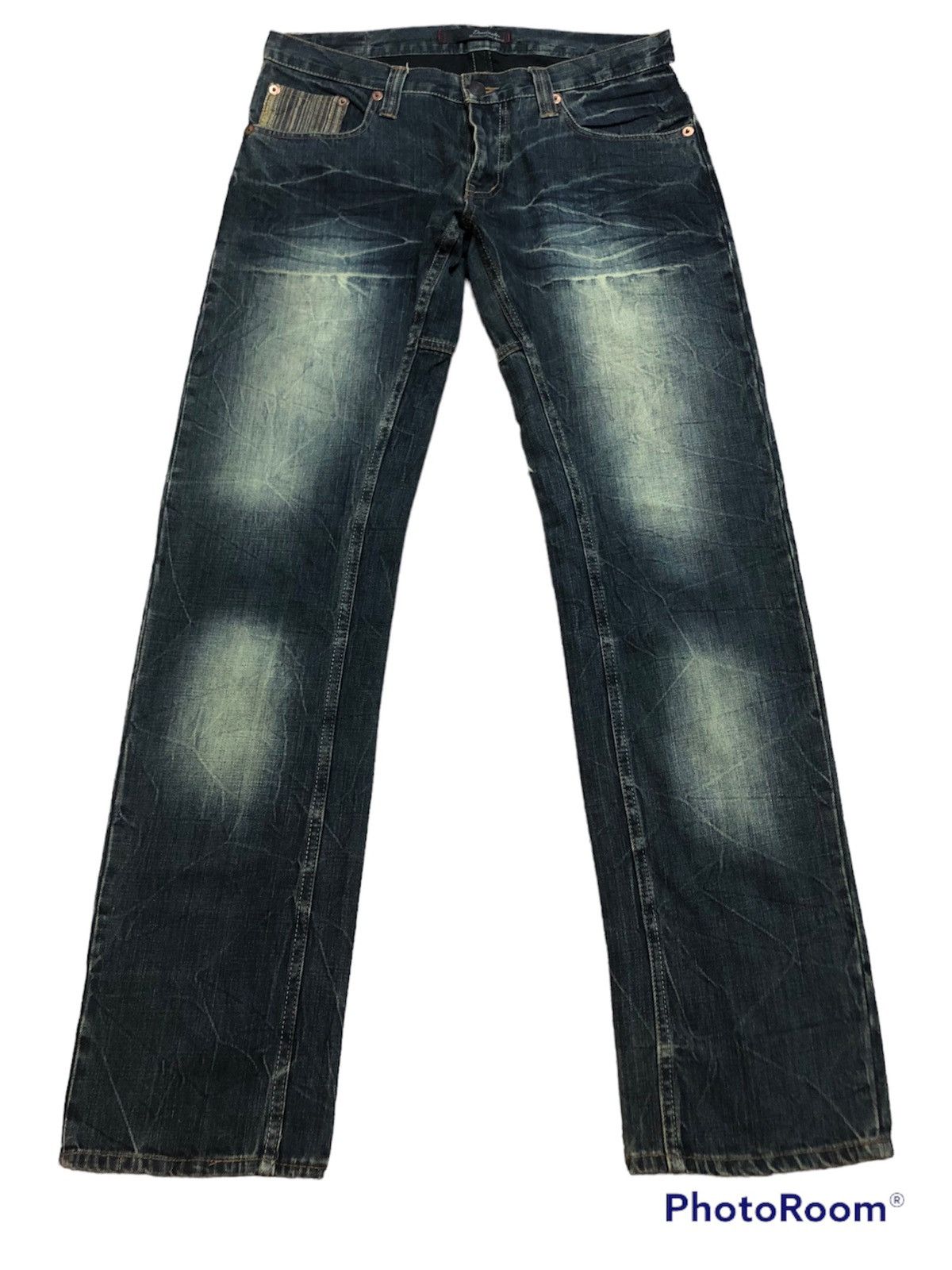 Hysteric Glamour × Japanese Brand RARE!! JAPANESE BRAND DOMINATE DISTRESSED FLASH DENIM JEANS Size US 34 / EU 50 - 1 Thumbnail