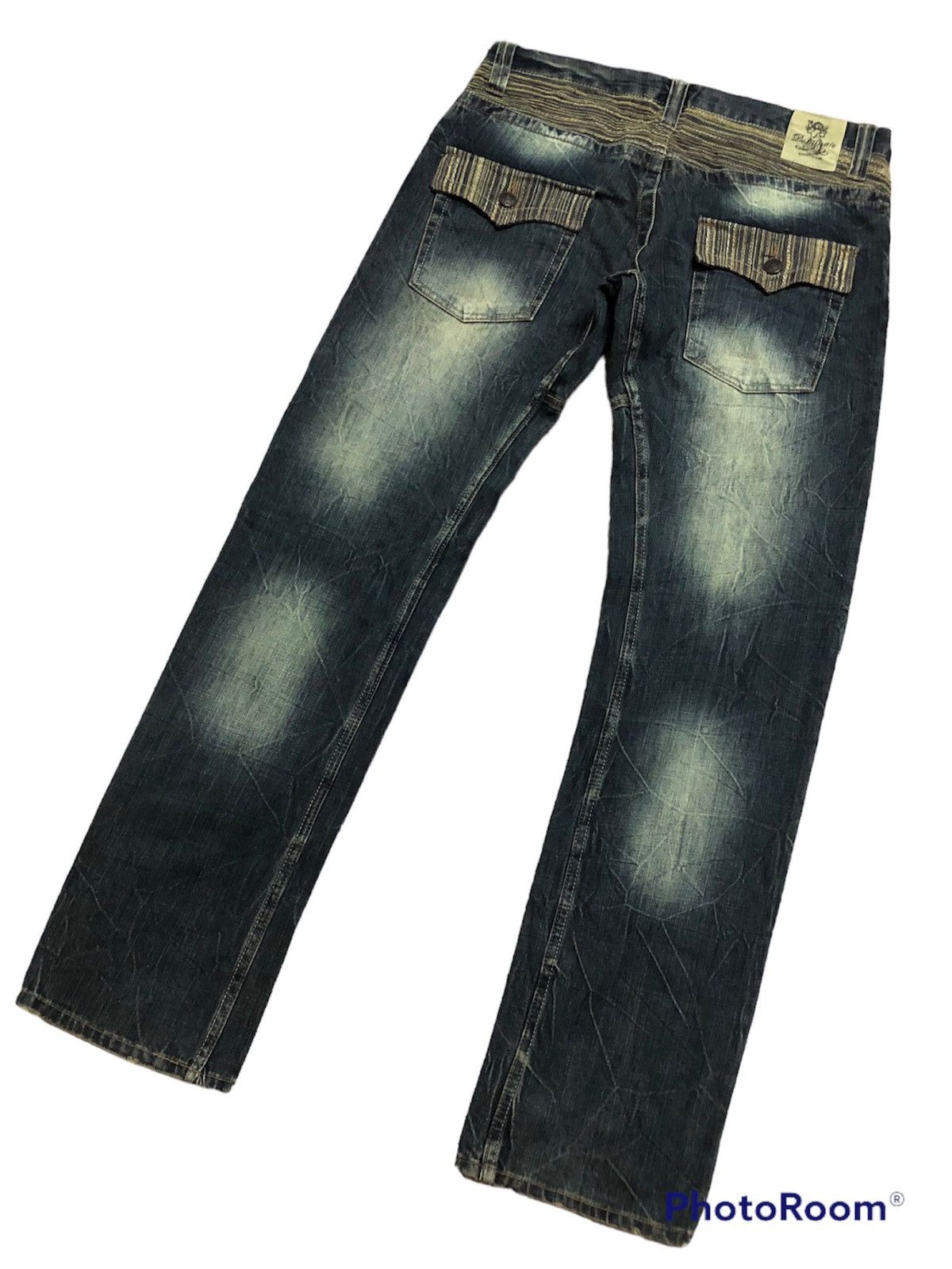 Hysteric Glamour × Japanese Brand RARE!! JAPANESE BRAND DOMINATE DISTRESSED FLASH DENIM JEANS Size US 34 / EU 50 - 4 Thumbnail
