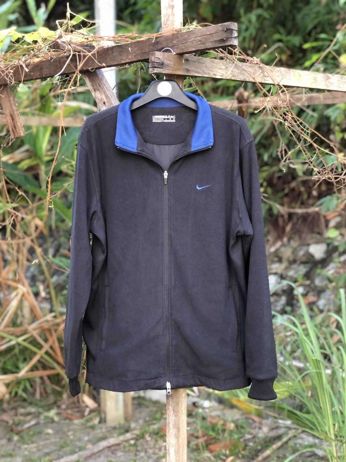Nike Nike Fleece Sweater Zipper Embroidered Swoosh Logo Size US L / EU 52-54 / 3 - 1 Thumbnail
