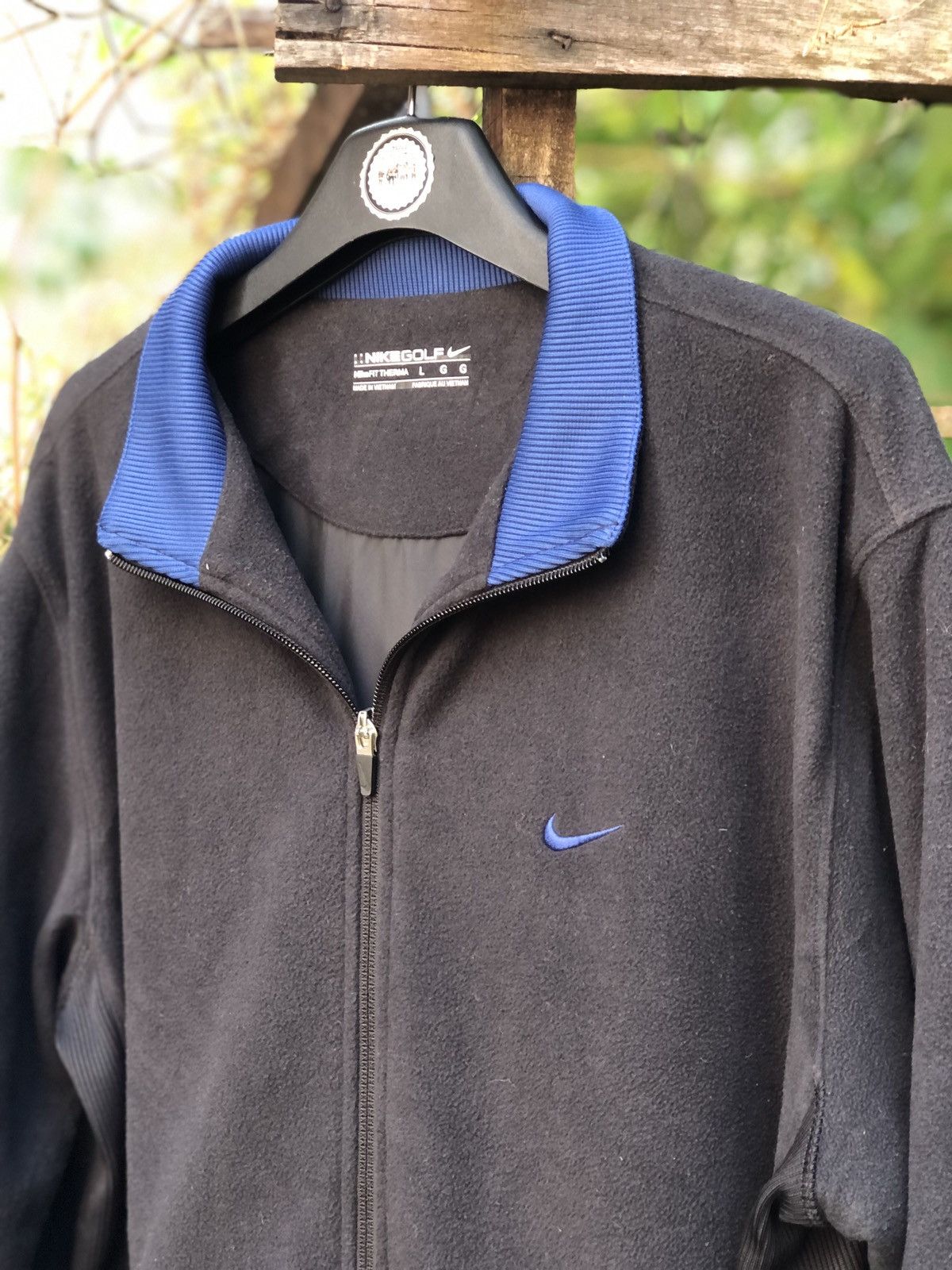 Nike Nike Fleece Sweater Zipper Embroidered Swoosh Logo Size US L / EU 52-54 / 3 - 2 Thumbnail