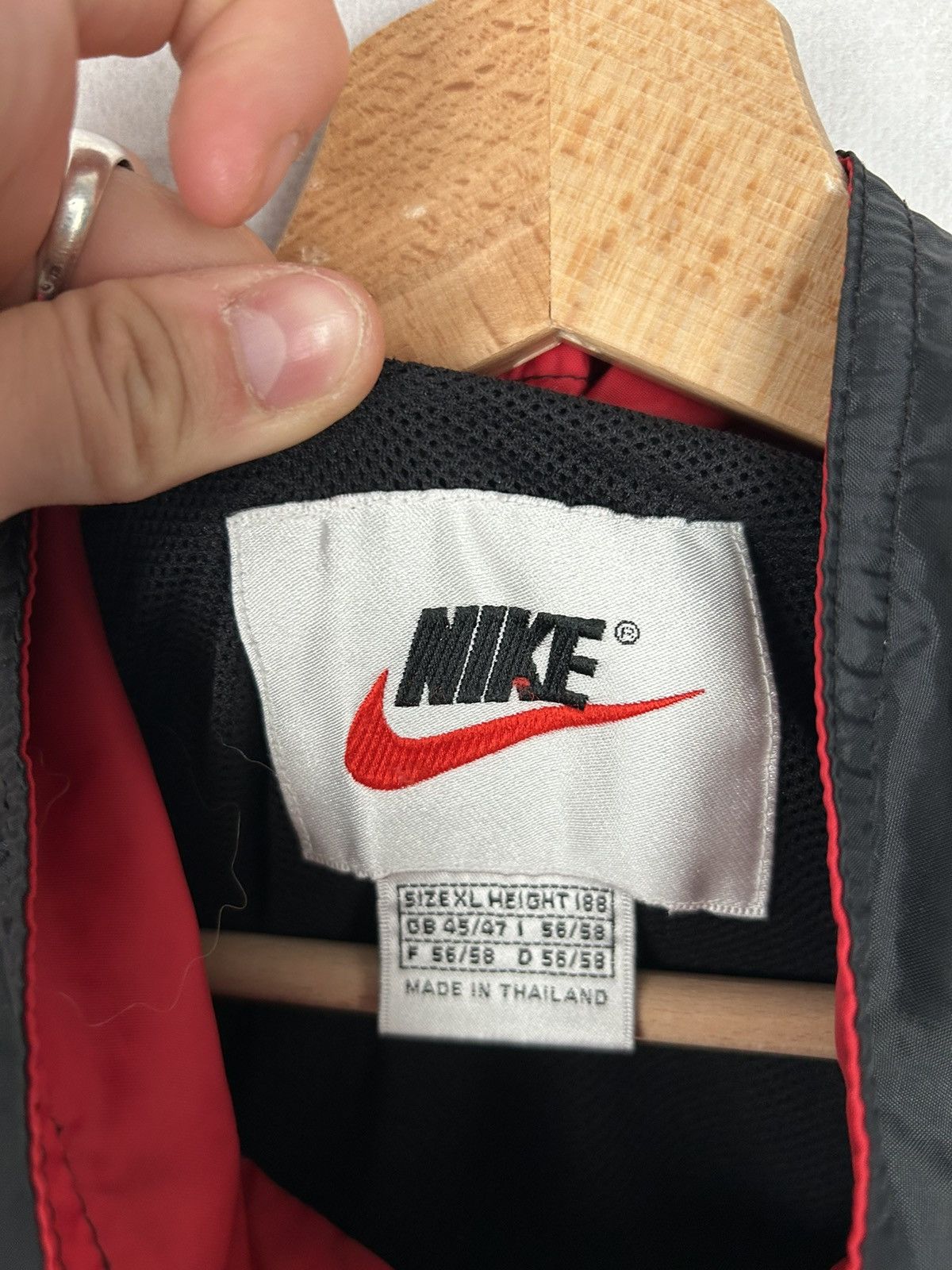 Nike × Vintage Vintage Nike 90s Light Nylon Jacket Big Swoosh Logo Size US XL / EU 56 / 4 - 6 Thumbnail