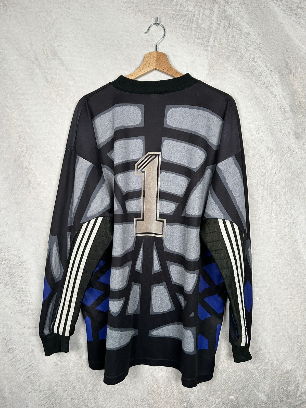 Adidas Vintage Adidas Soccer Jersey Alternative Goalkeeper Knit 90s Size US XL / EU 56 / 4 - 2 Thumbnail